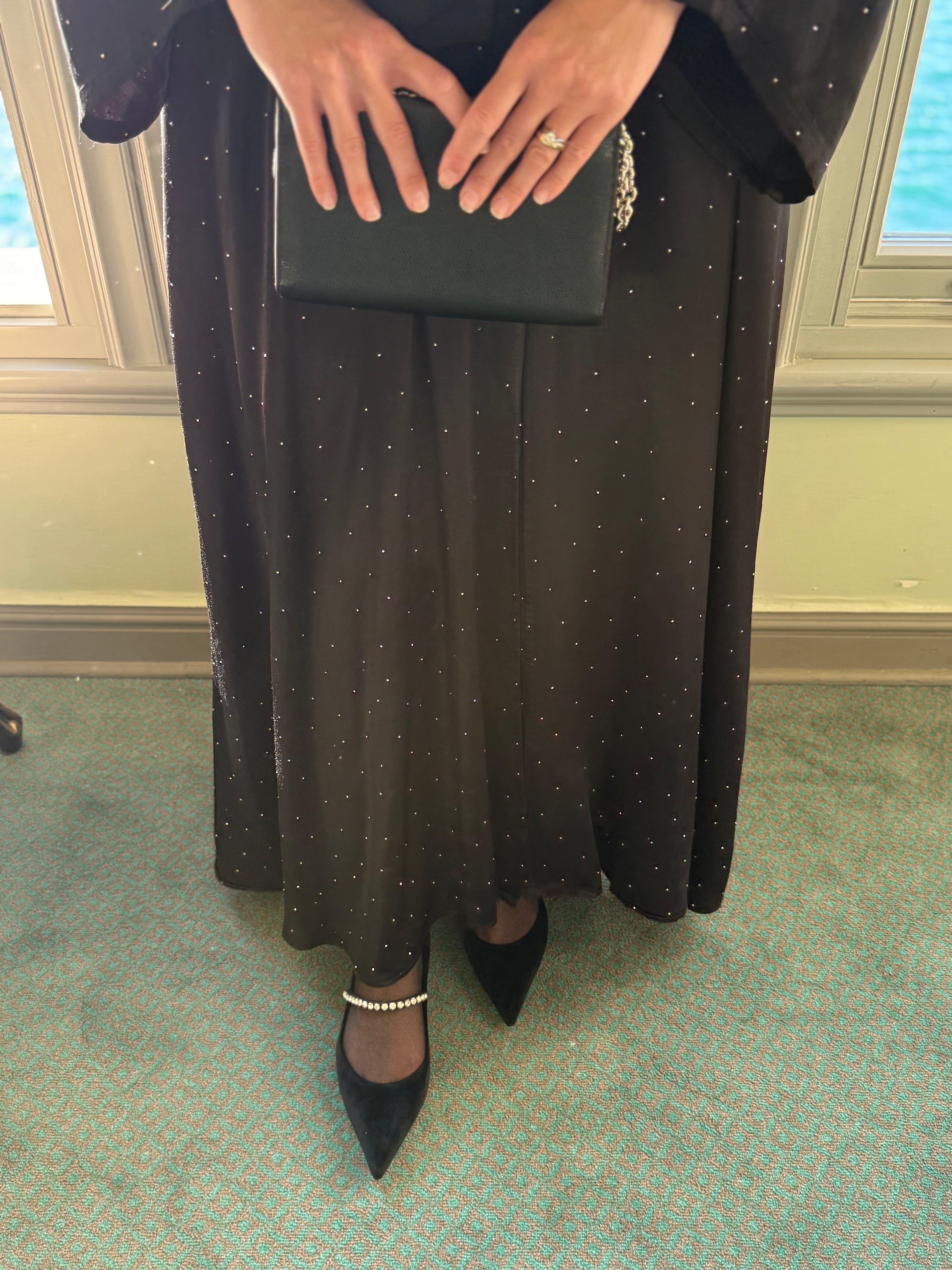Black Luxe Abaya Hubab Abaya