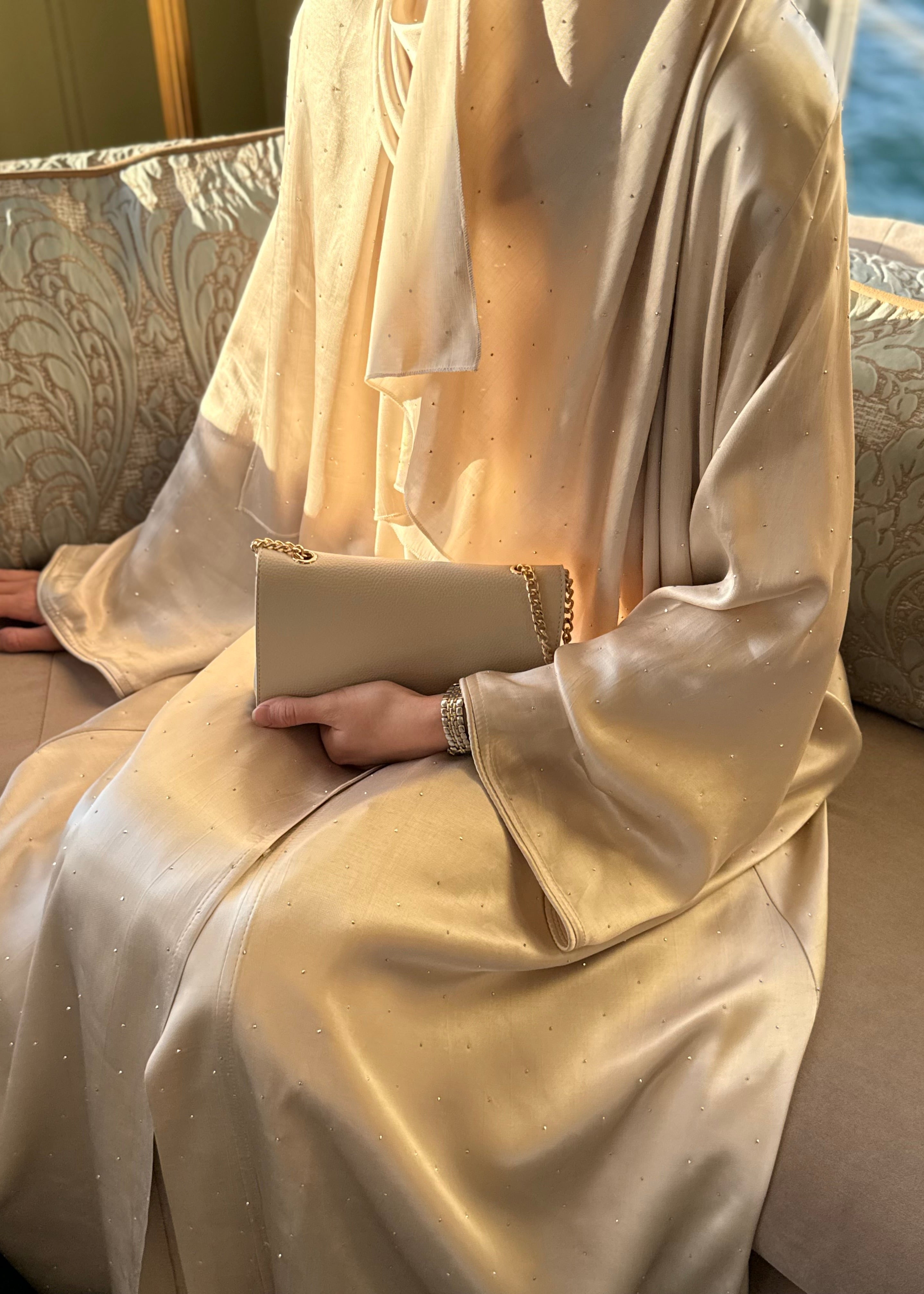 Vanilla Luxe Abaya Hubab Abaya
