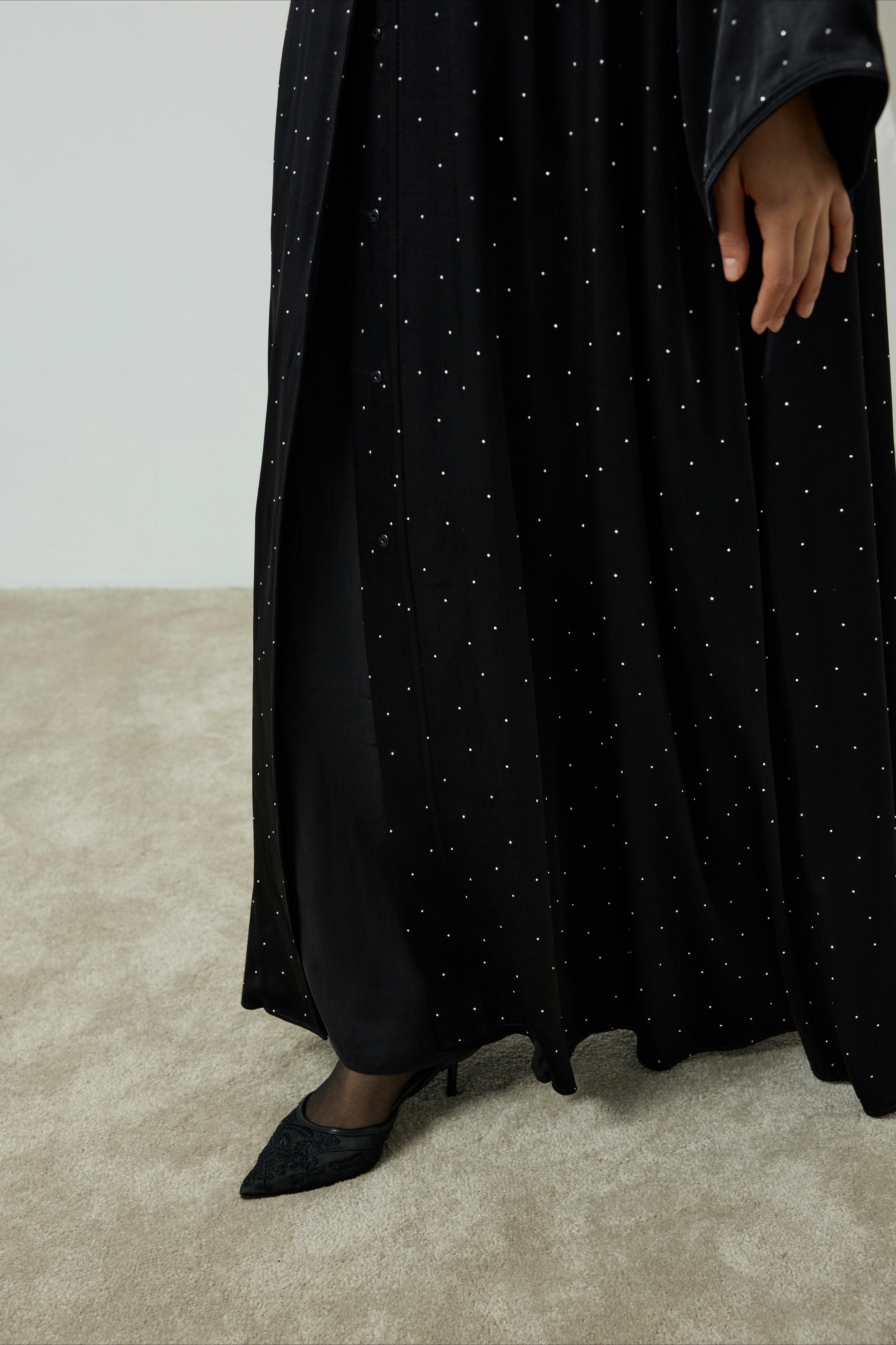 Black Luxe Abaya Hubab Abaya