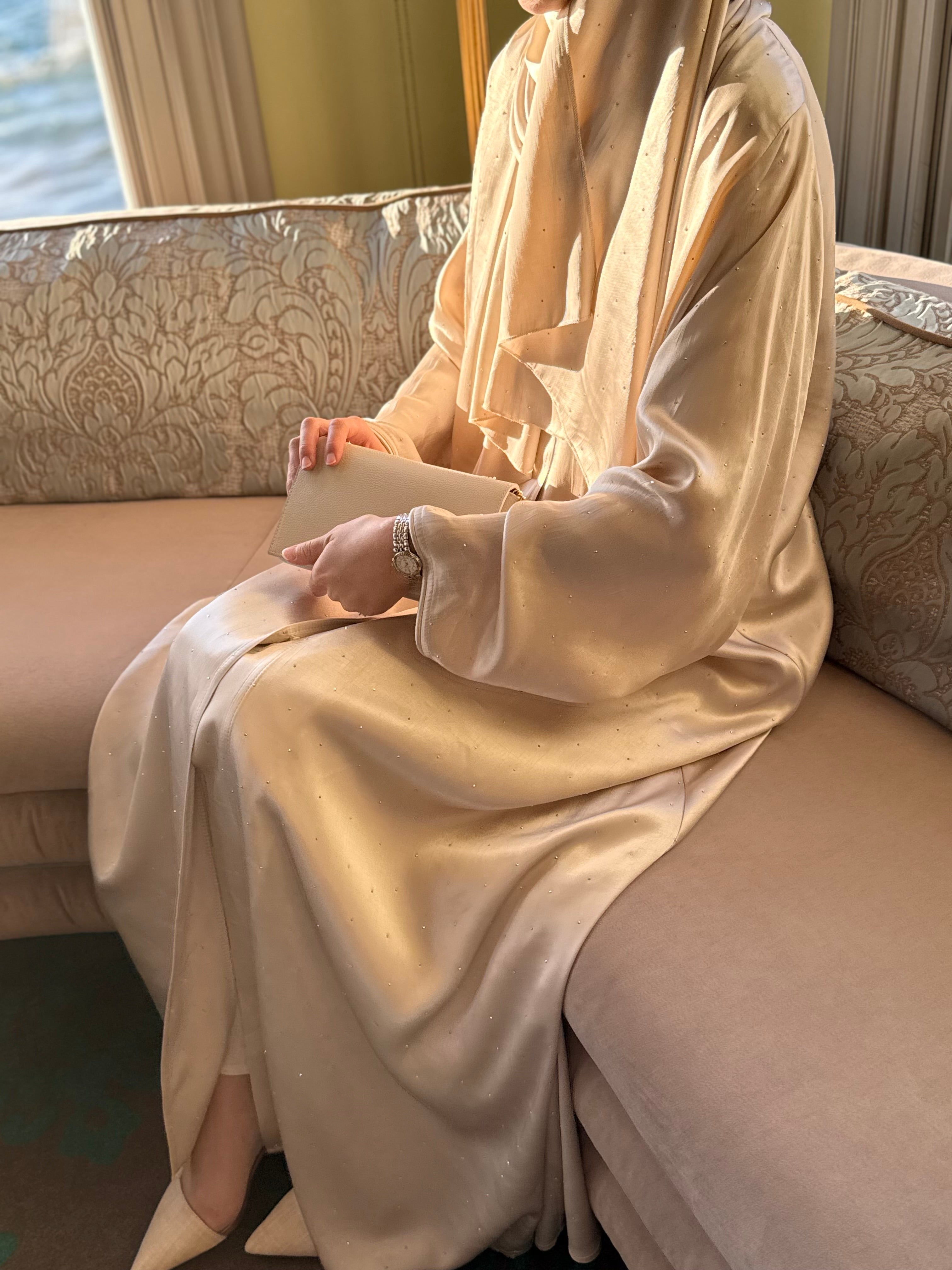 Vanilla Luxe Abaya Hubab Abaya