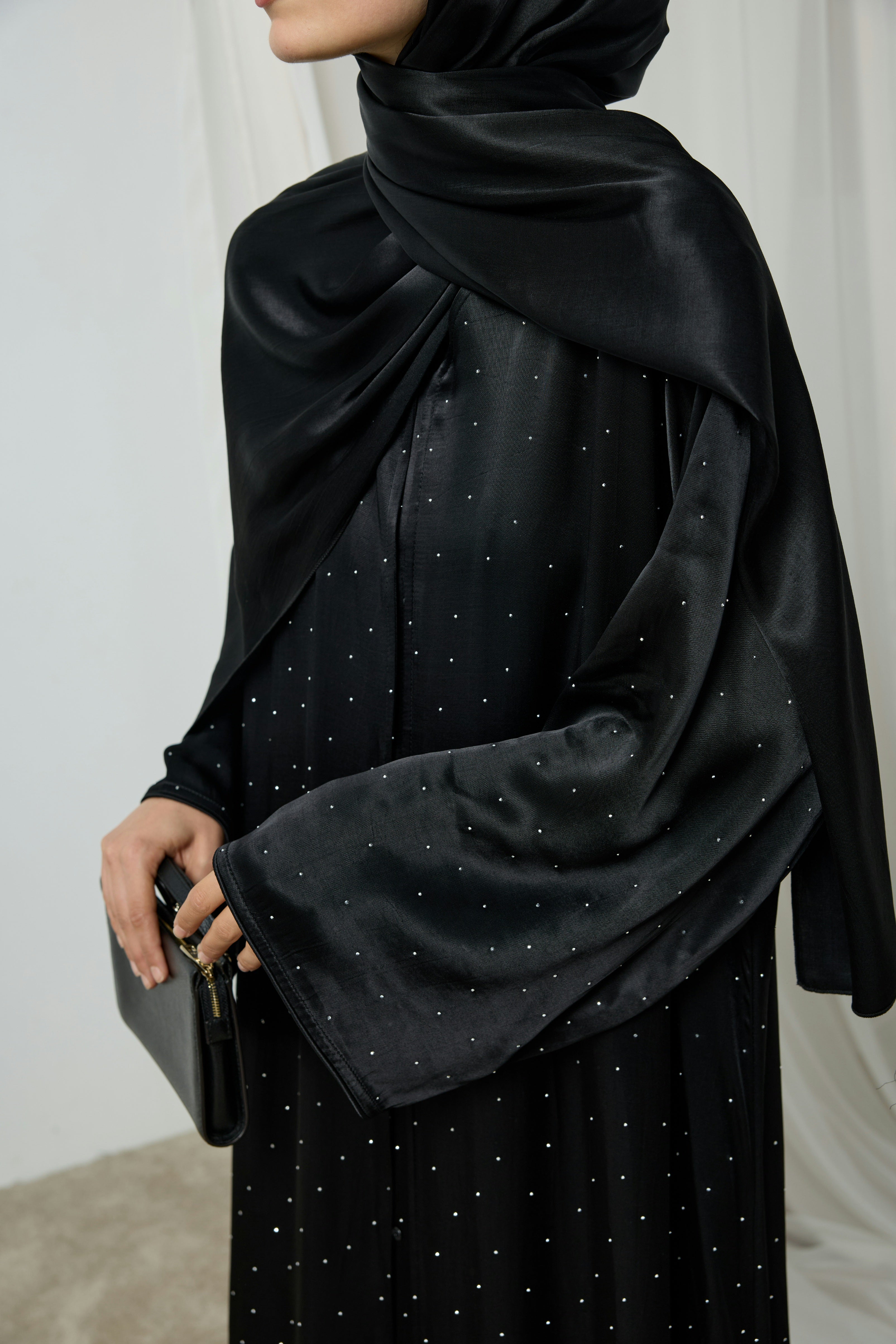 Black Luxe Abaya Hubab Abaya