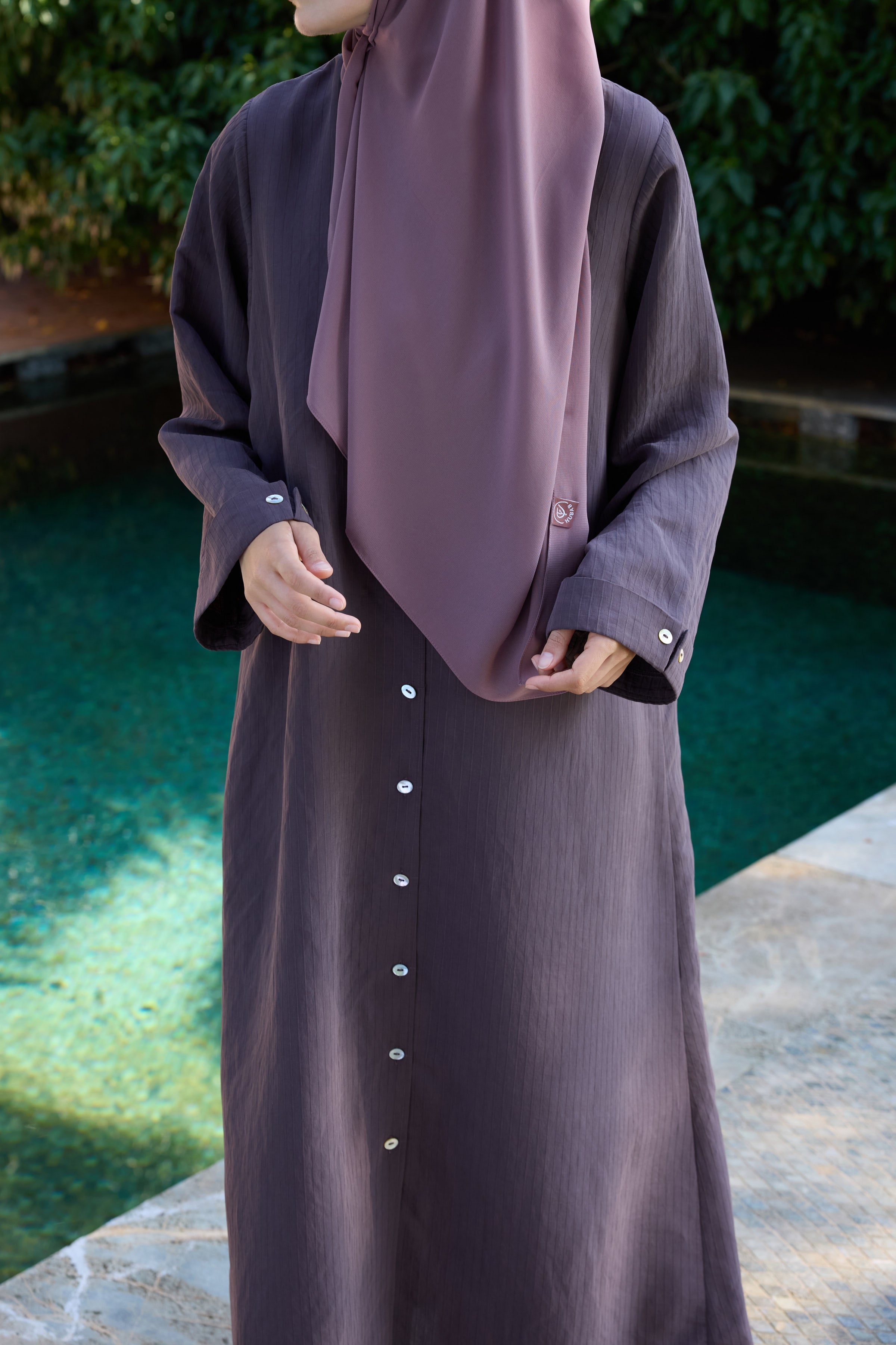 Gömlek Abaya Kahverengi Hubab Abaya