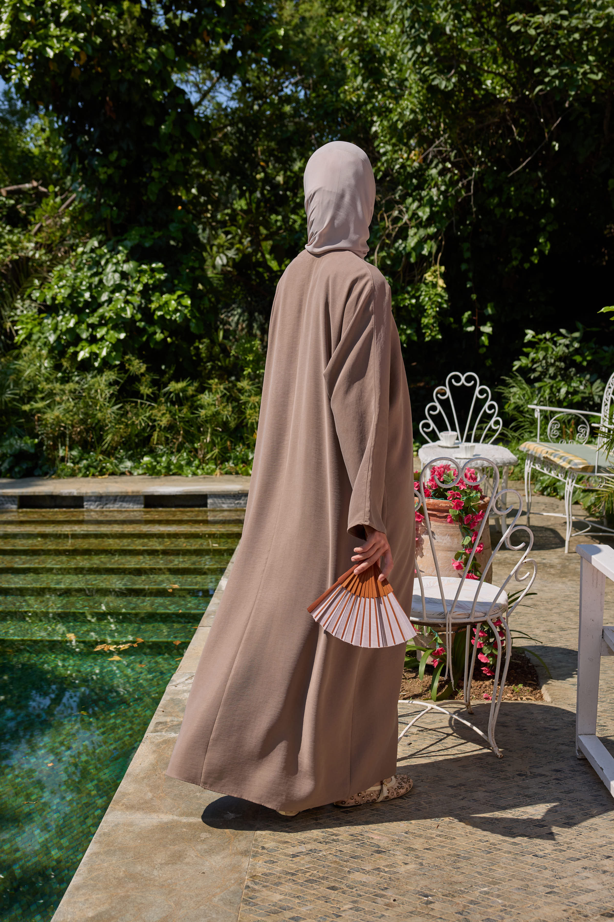 Önden Bağlamalı Vizon Bow Abaya Hubab Abaya