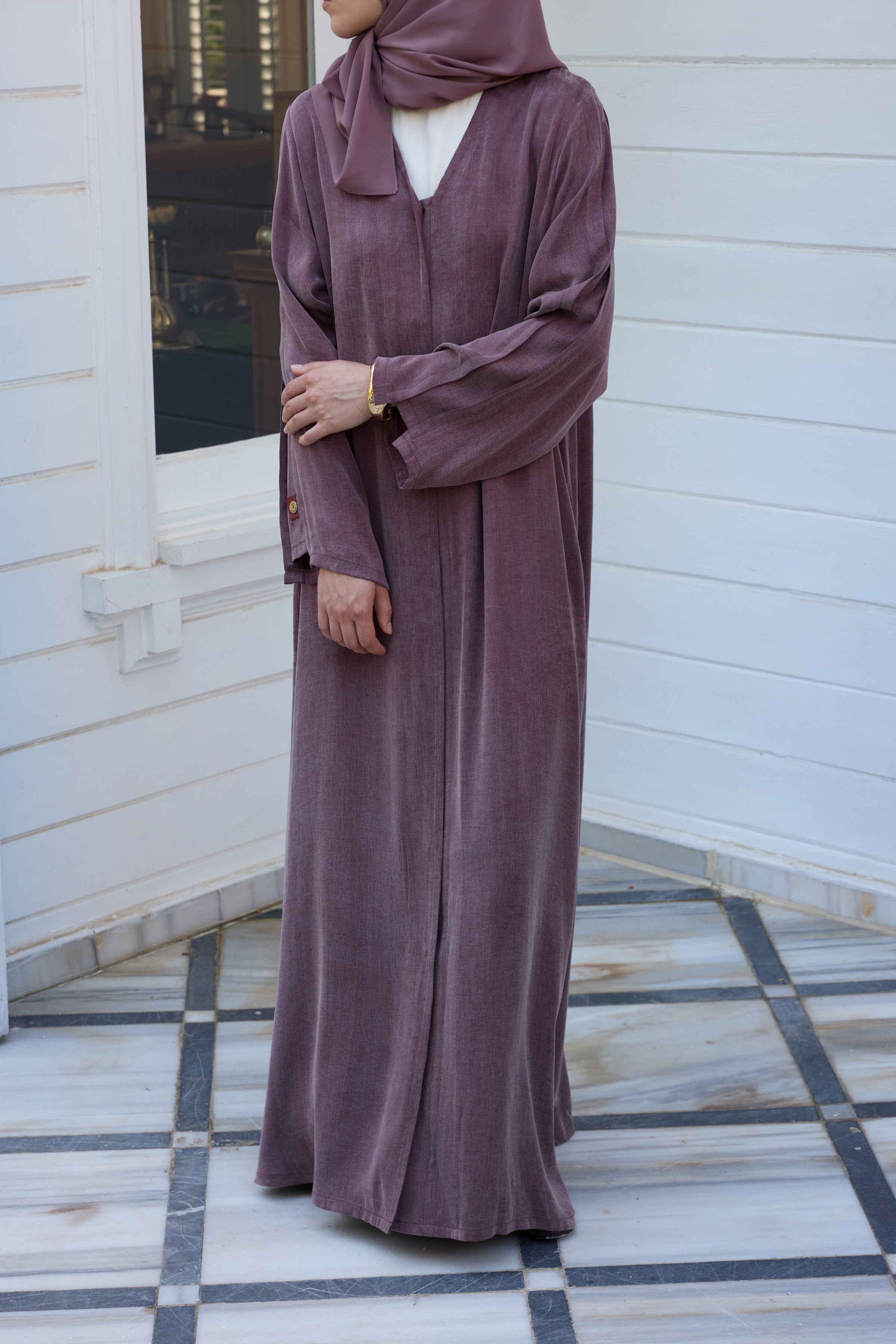 Essential Mürdüm Abaya Hubab Abaya