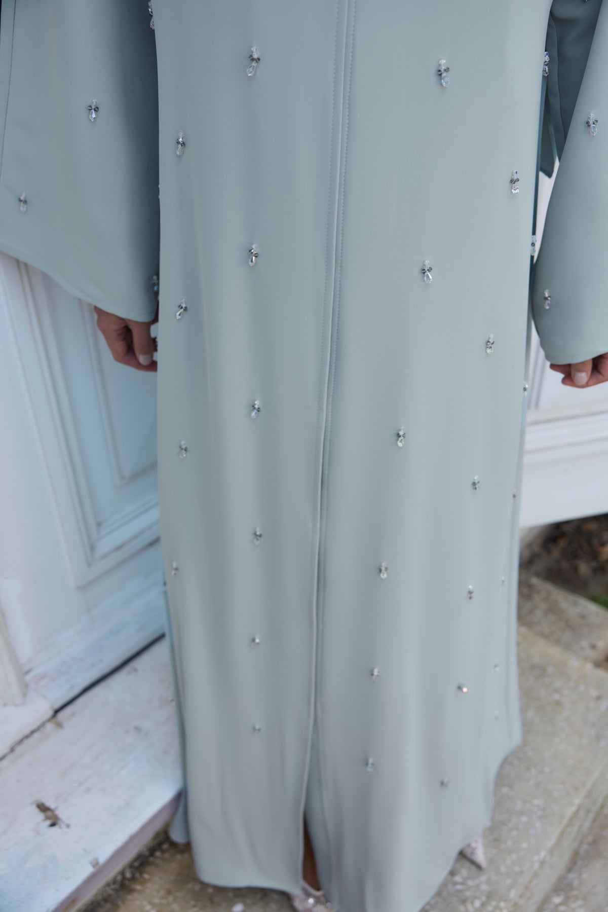 Su Yeşili Nilüfer Abaya & Şal