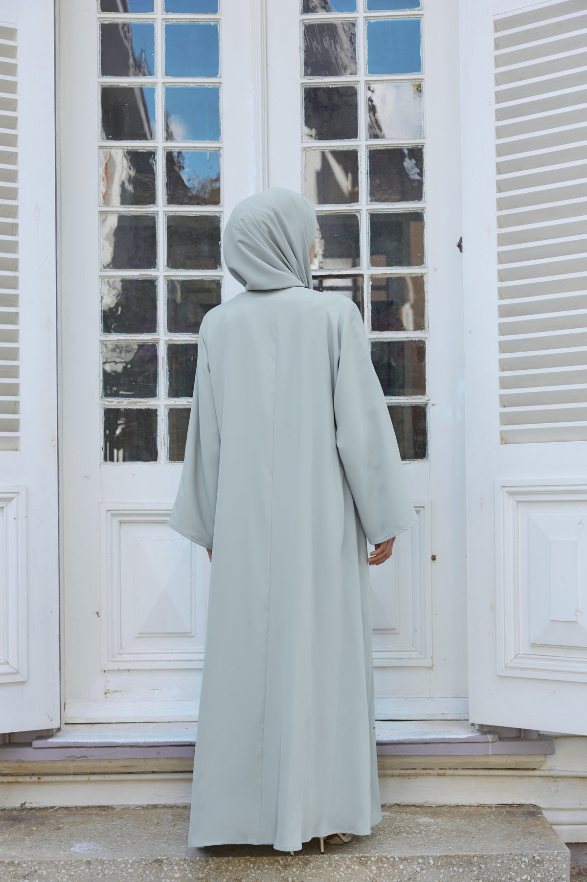 Su Yeşili Nilüfer Abaya & Şal
