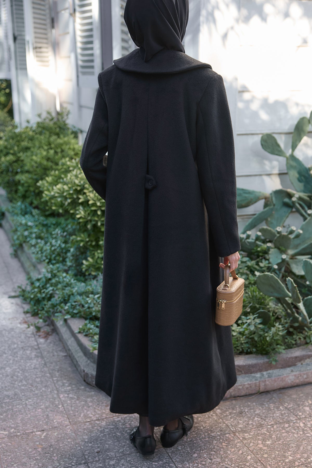 Royal Siyah Kaşe Kaban