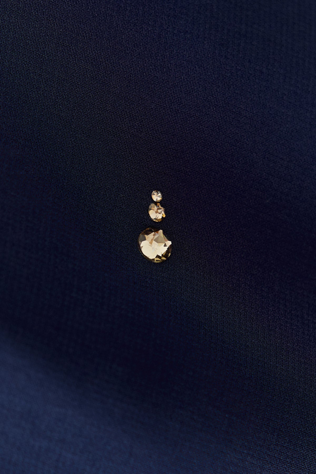 Swarovski Lacivert Japon Şifon Şal