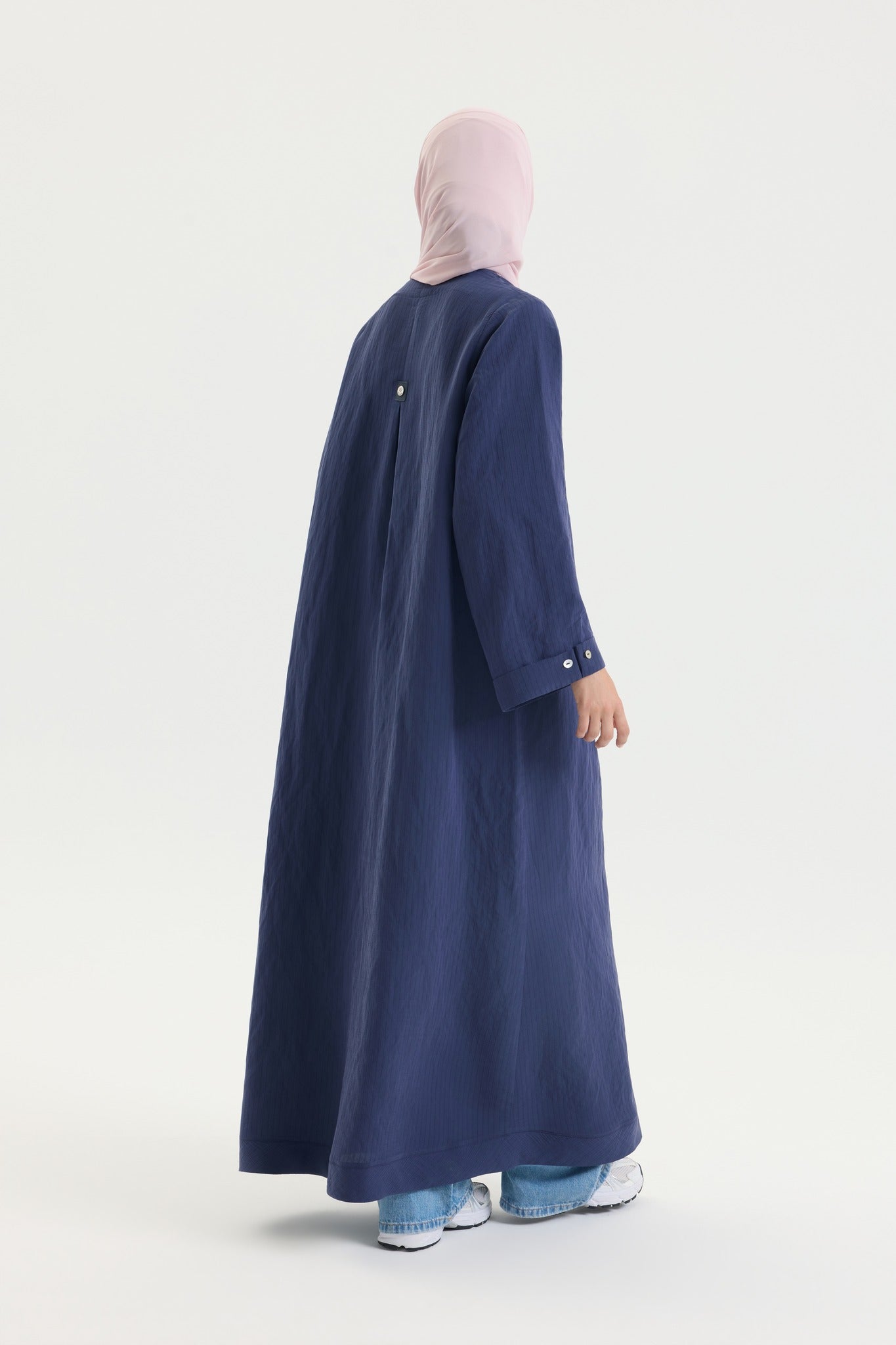 Gömlek Abaya Lacivert Hubab Abaya
