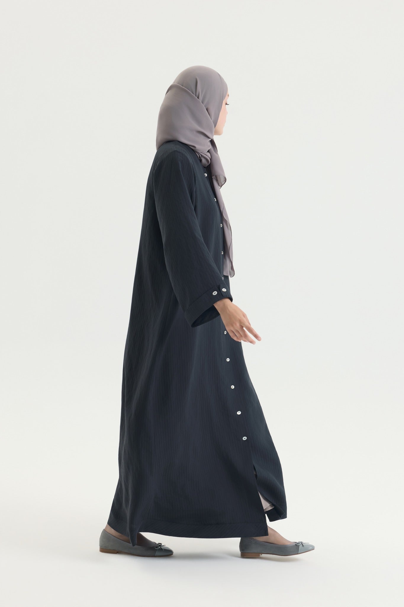 Gömlek Abaya Siyah Hubab Abaya