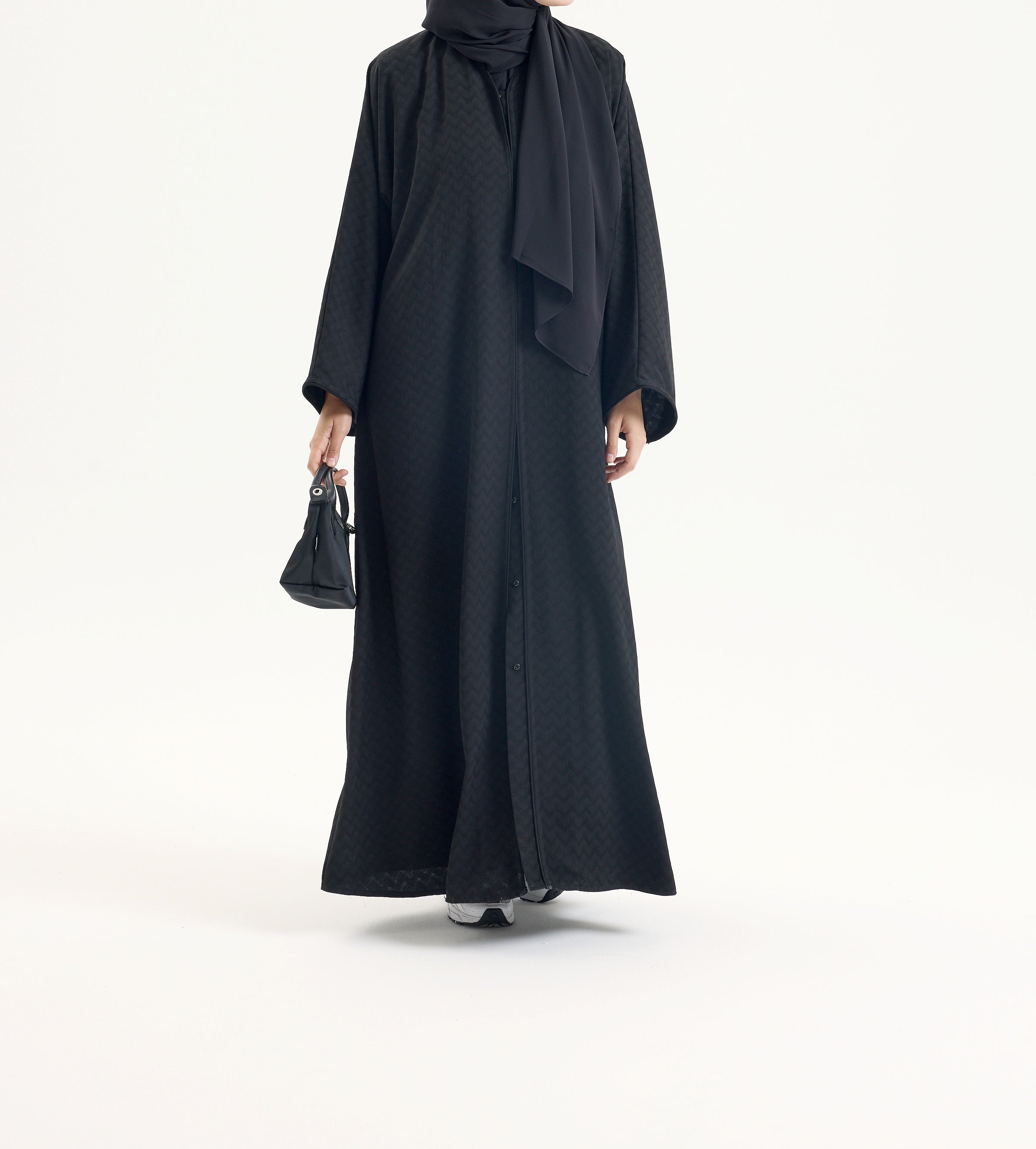 Elit Abaya Zikzak Desen Hubab Abaya
