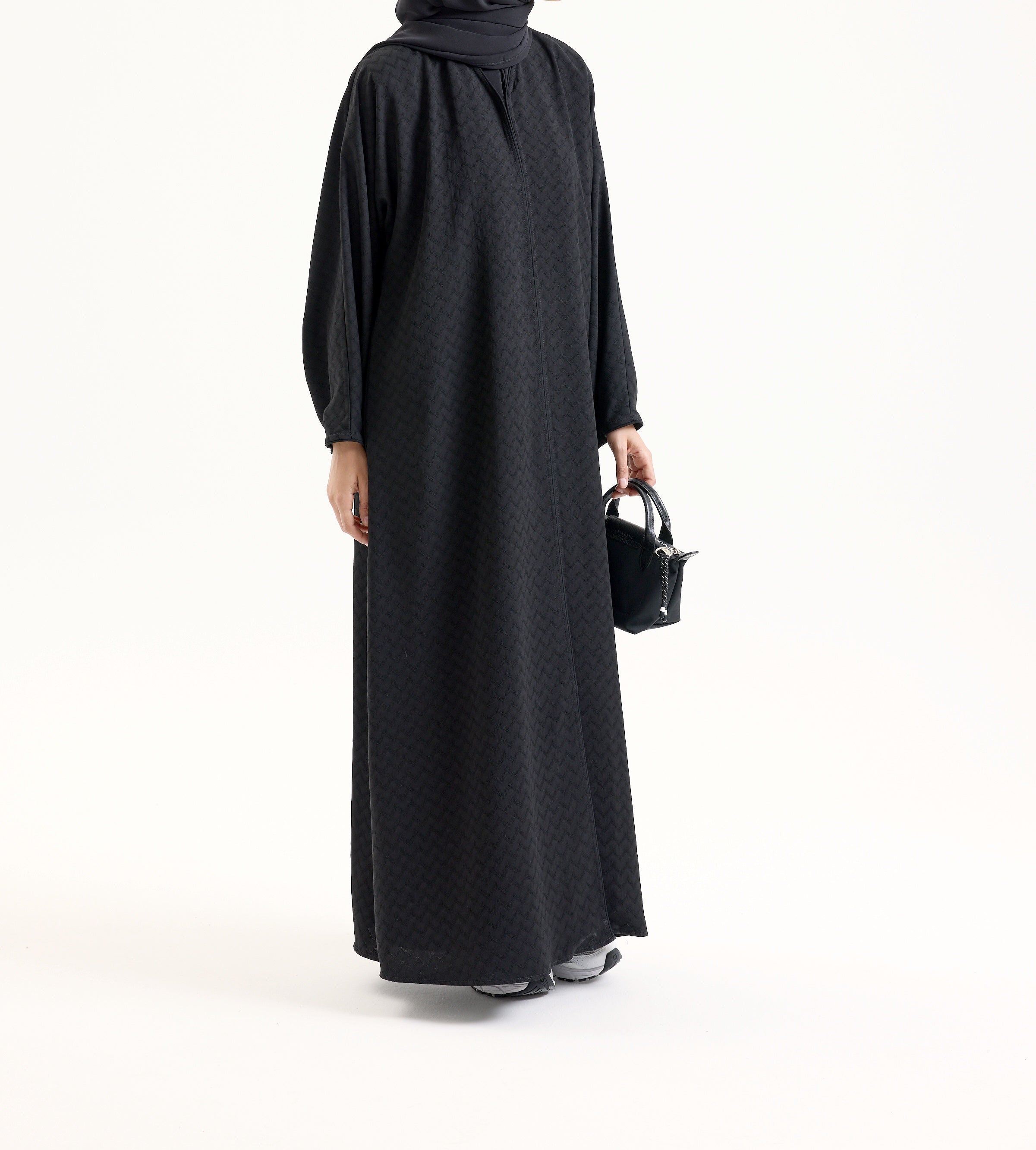 Elit Abaya Zikzak Desen Hubab Abaya