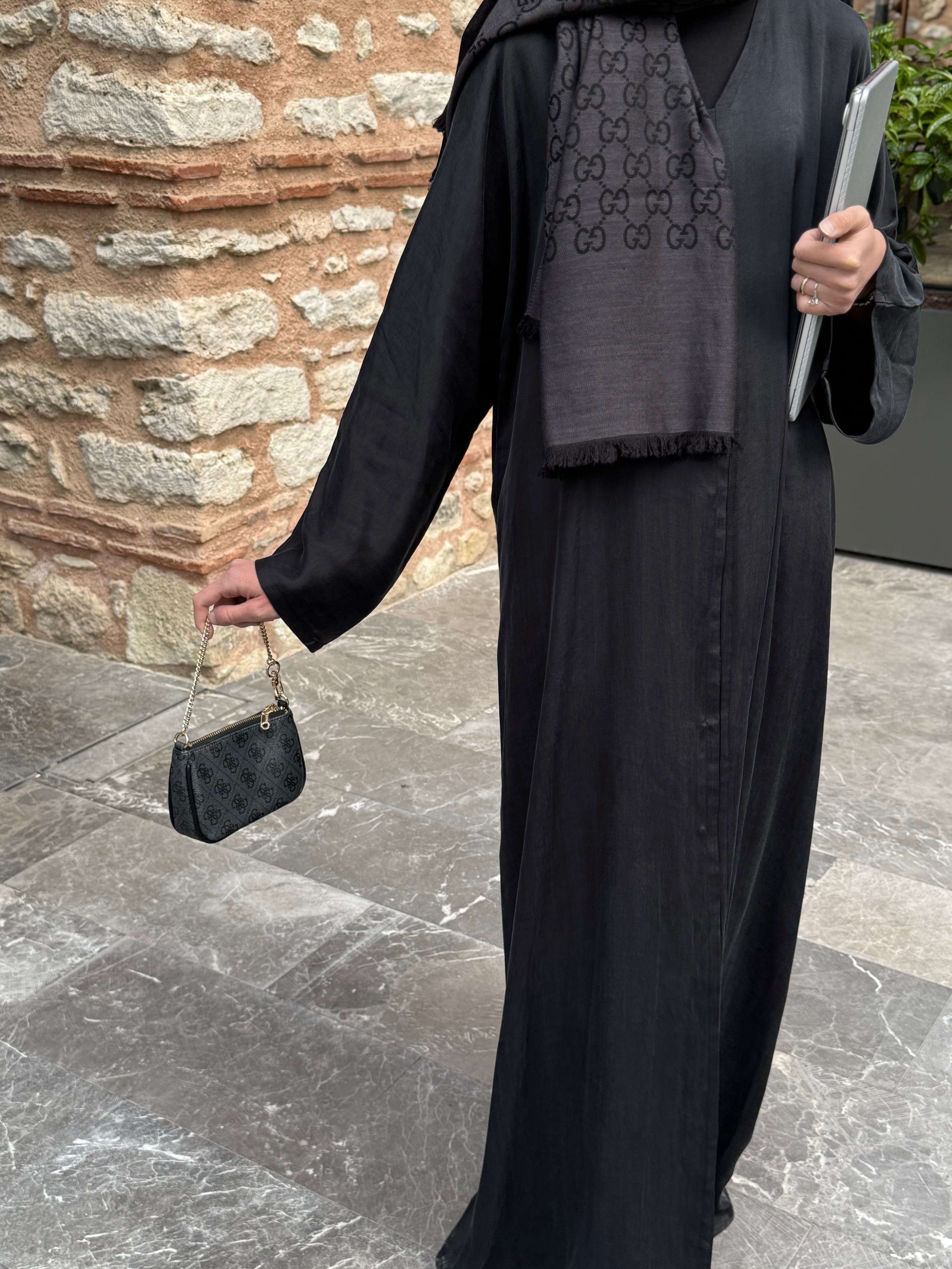 Kupra Siyah Abaya Hubab Abaya