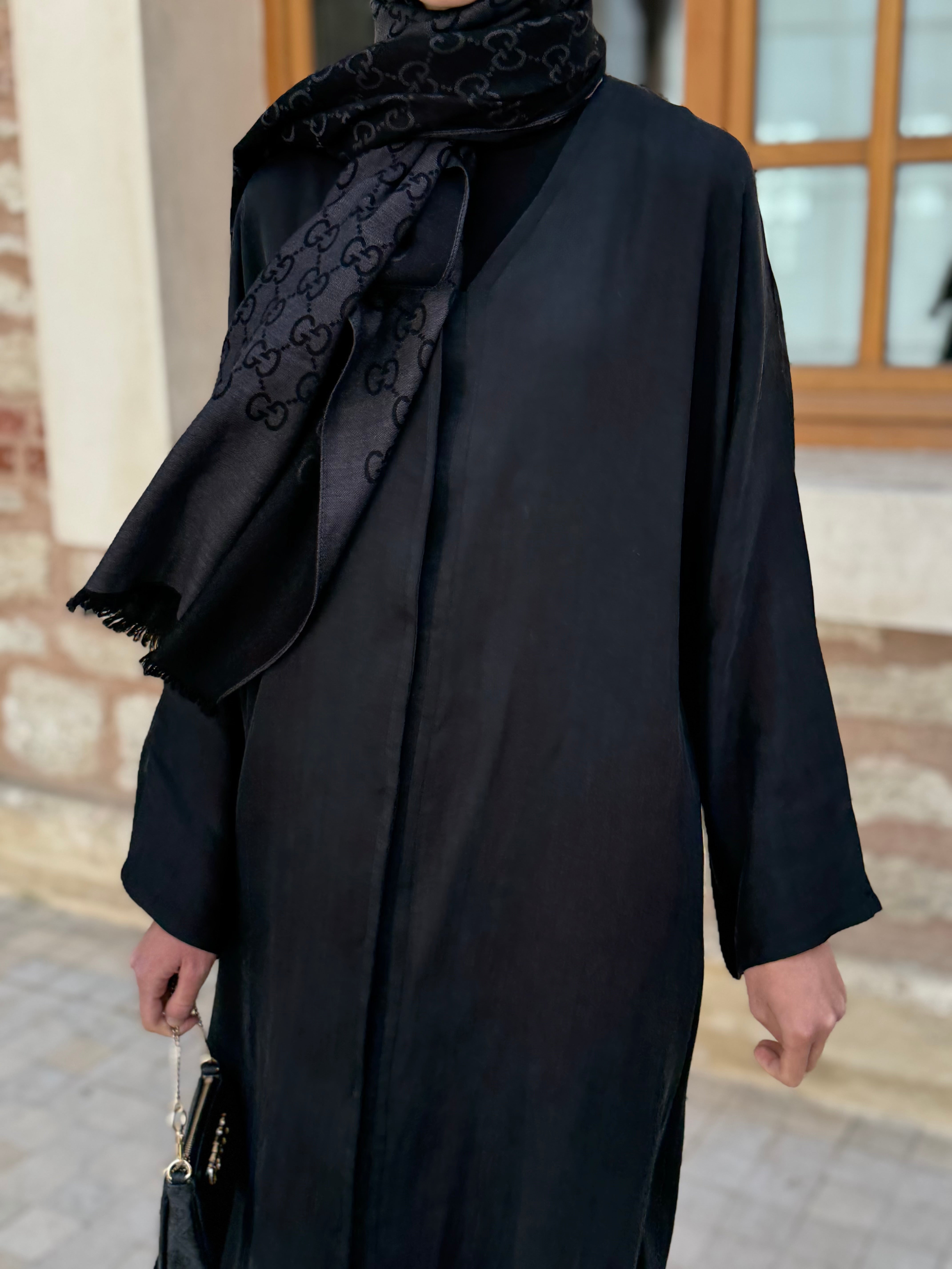 Kupra Siyah Abaya Hubab Abaya