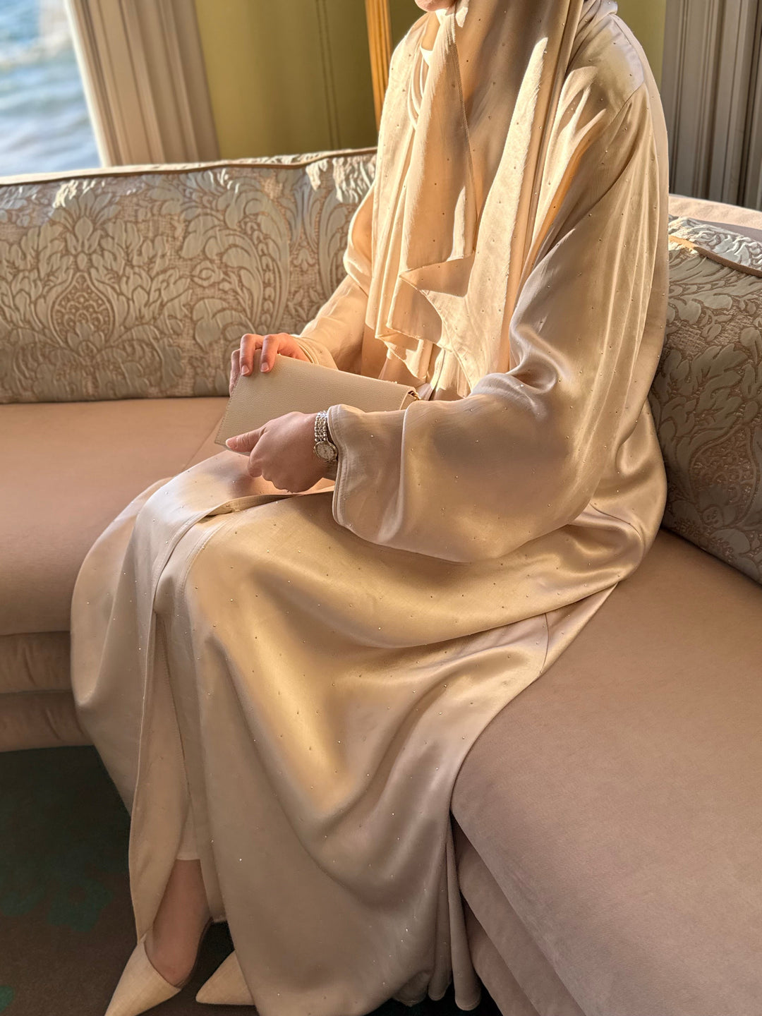 Vanilla Luxe Abaya Hubab Abaya