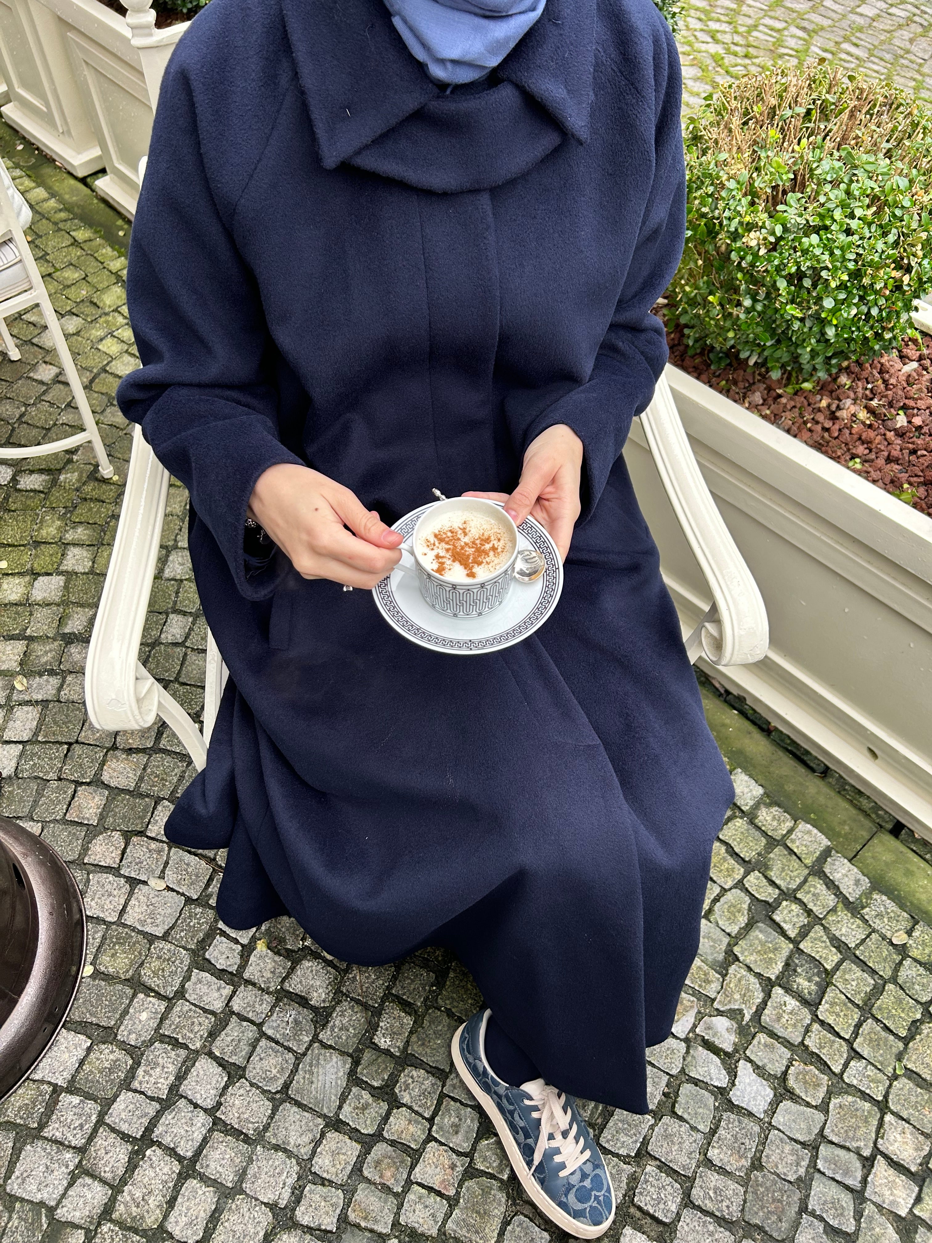 Casual Kaşe Kaban Hubab Abaya