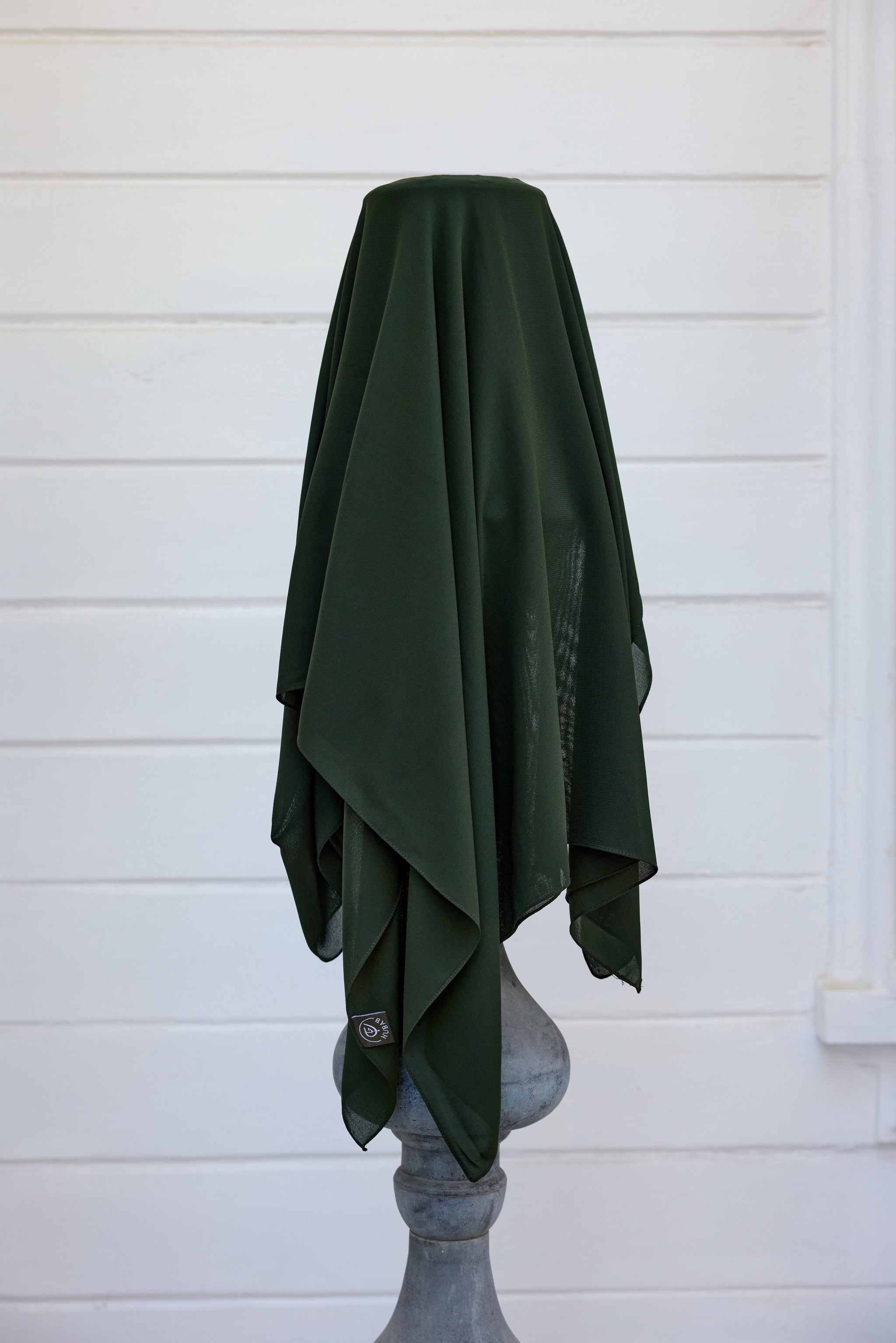 Çam Yeşili Japon Şifon Şal Hubab Abaya