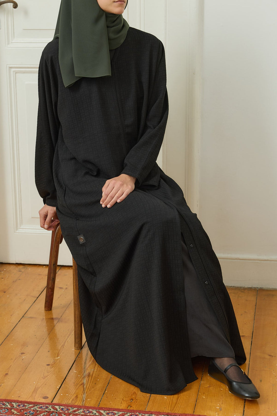 Elit Abaya Zincir Desen Hubab Abaya