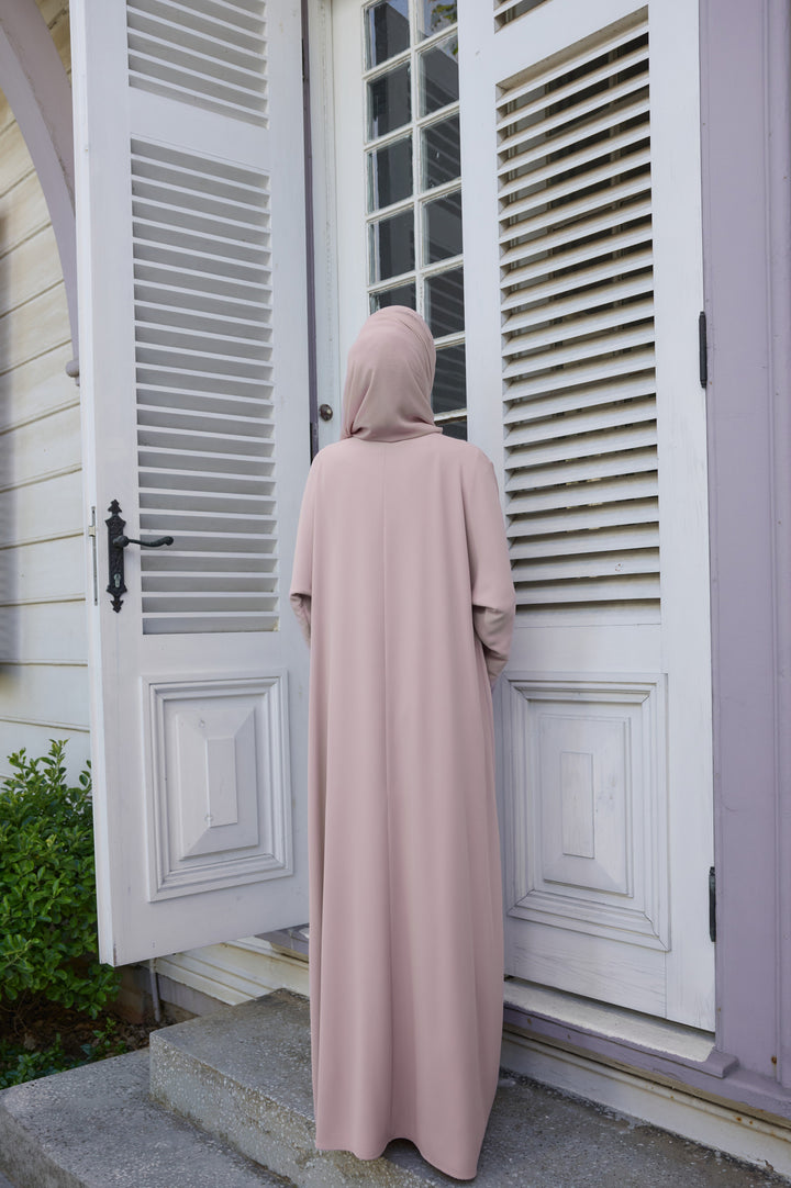 Pudra Şakayık Abaya &amp; Şal