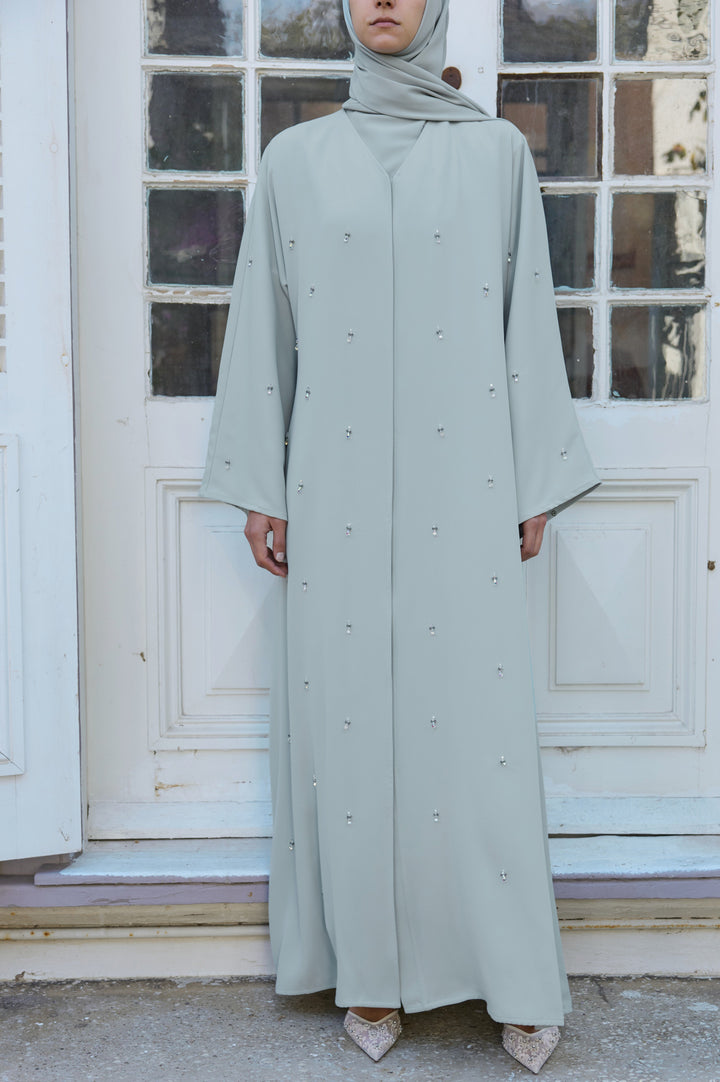 Su Yeşili Nilüfer Abaya &amp; Şal