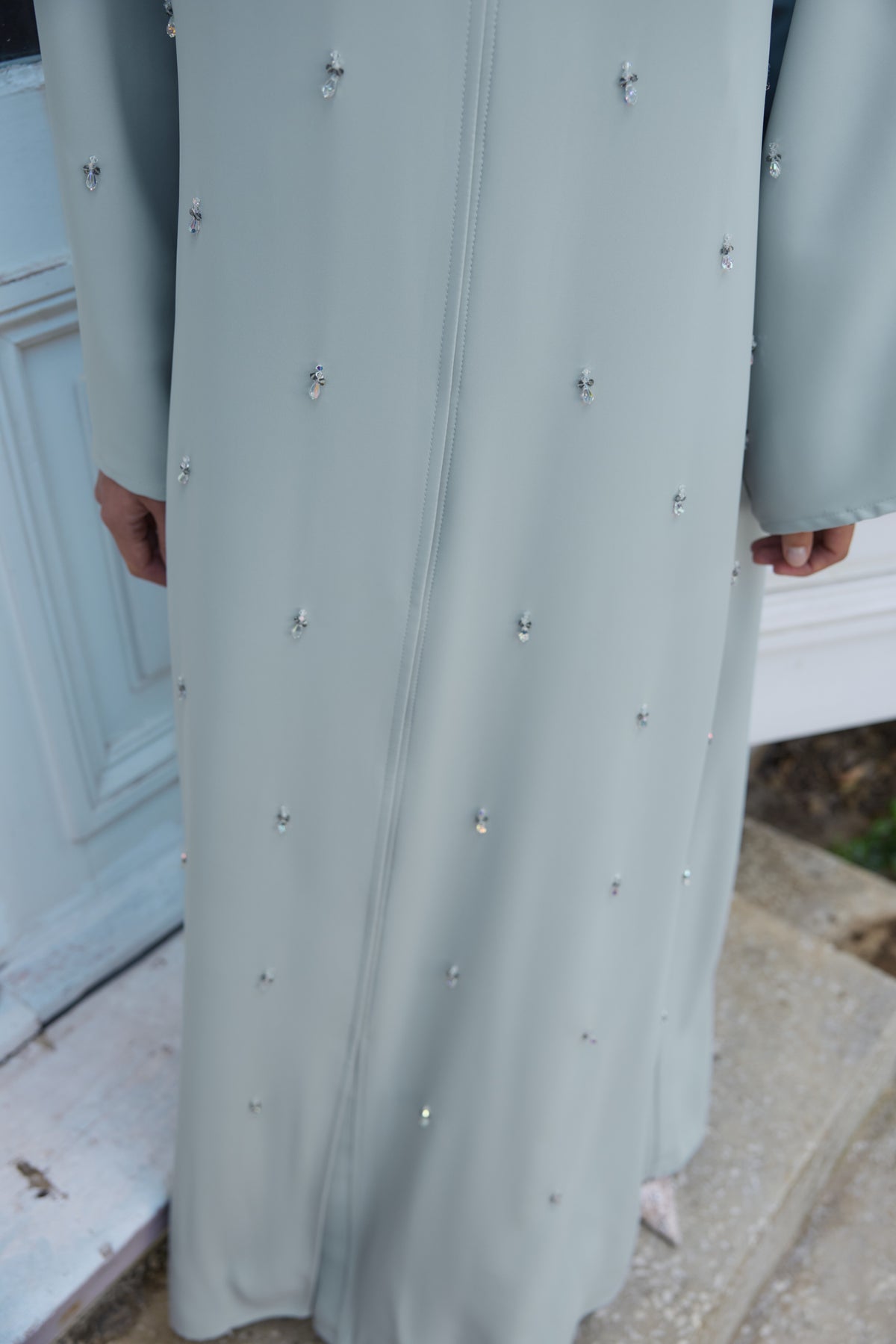 Su Yeşili Nilüfer Abaya & Şal