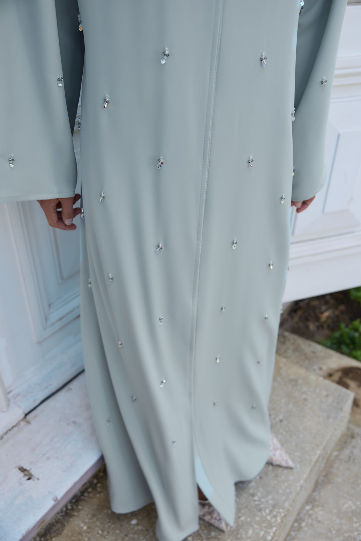 Su Yeşili Nilüfer Abaya & Şal