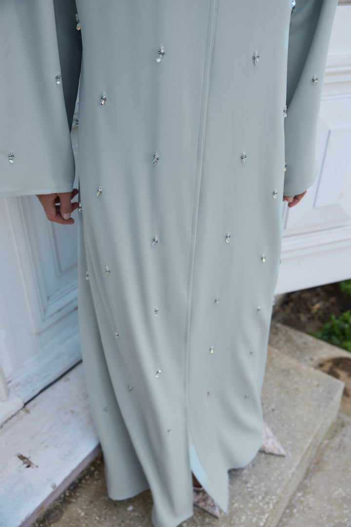 Su Yeşili Nilüfer Abaya &amp; Şal