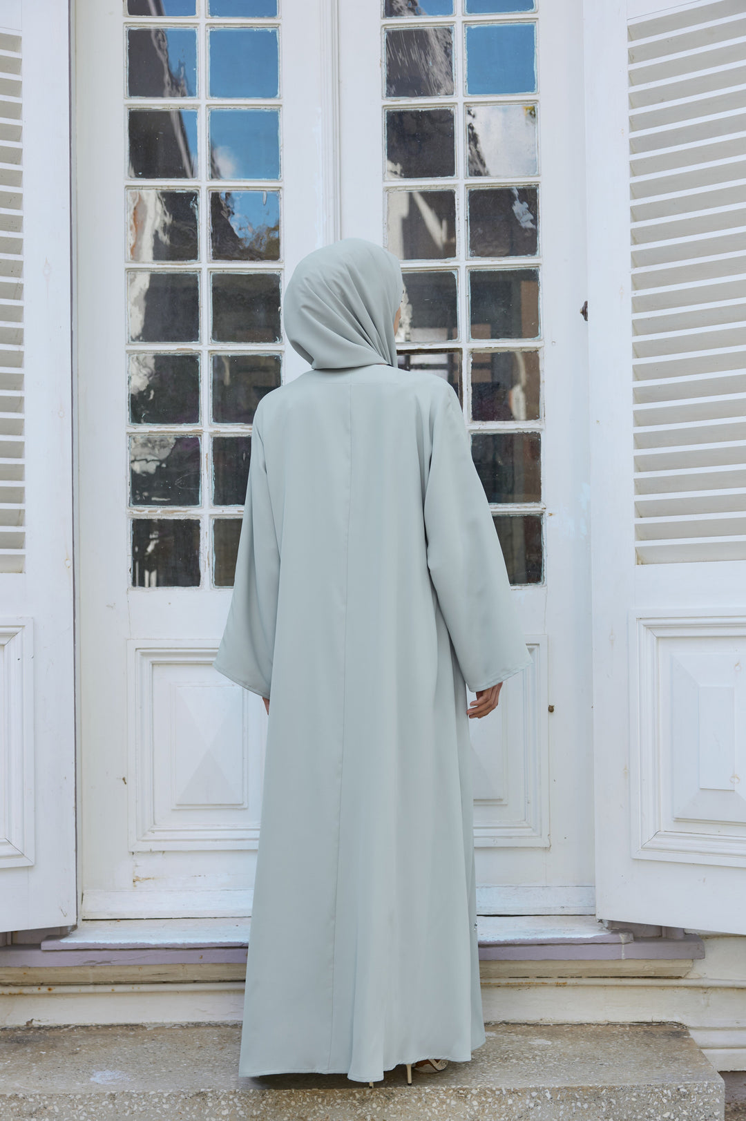 Su Yeşili Nilüfer Abaya &amp; Şal
