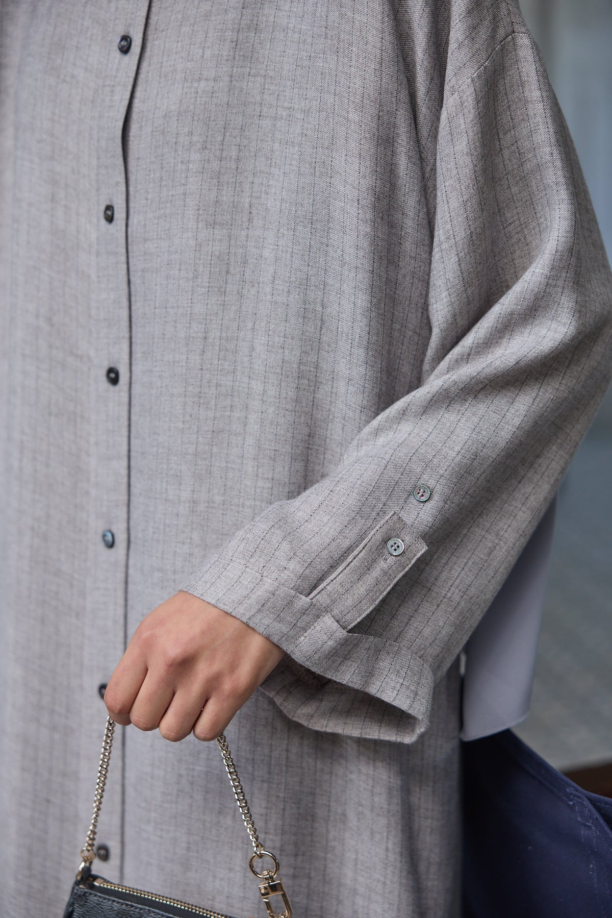 Daily Abaya Gri Hubab Abaya