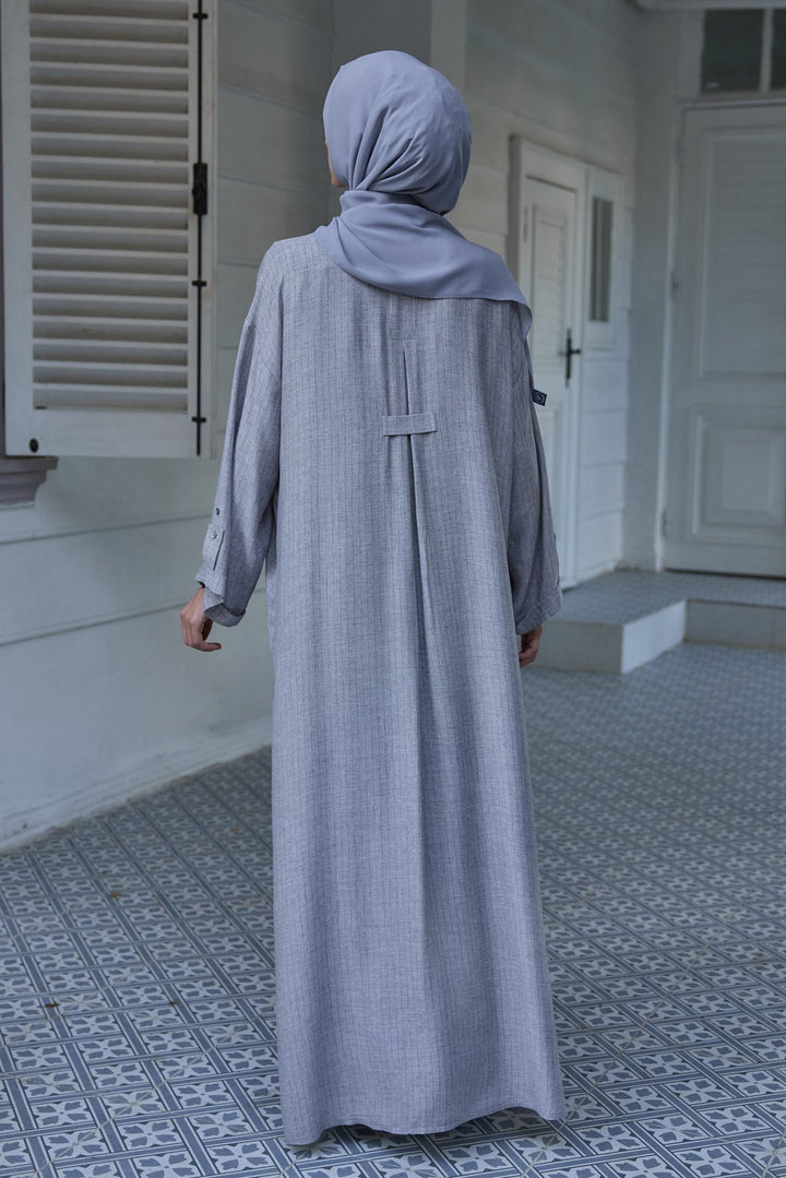 Daily Abaya Gri Hubab Abaya