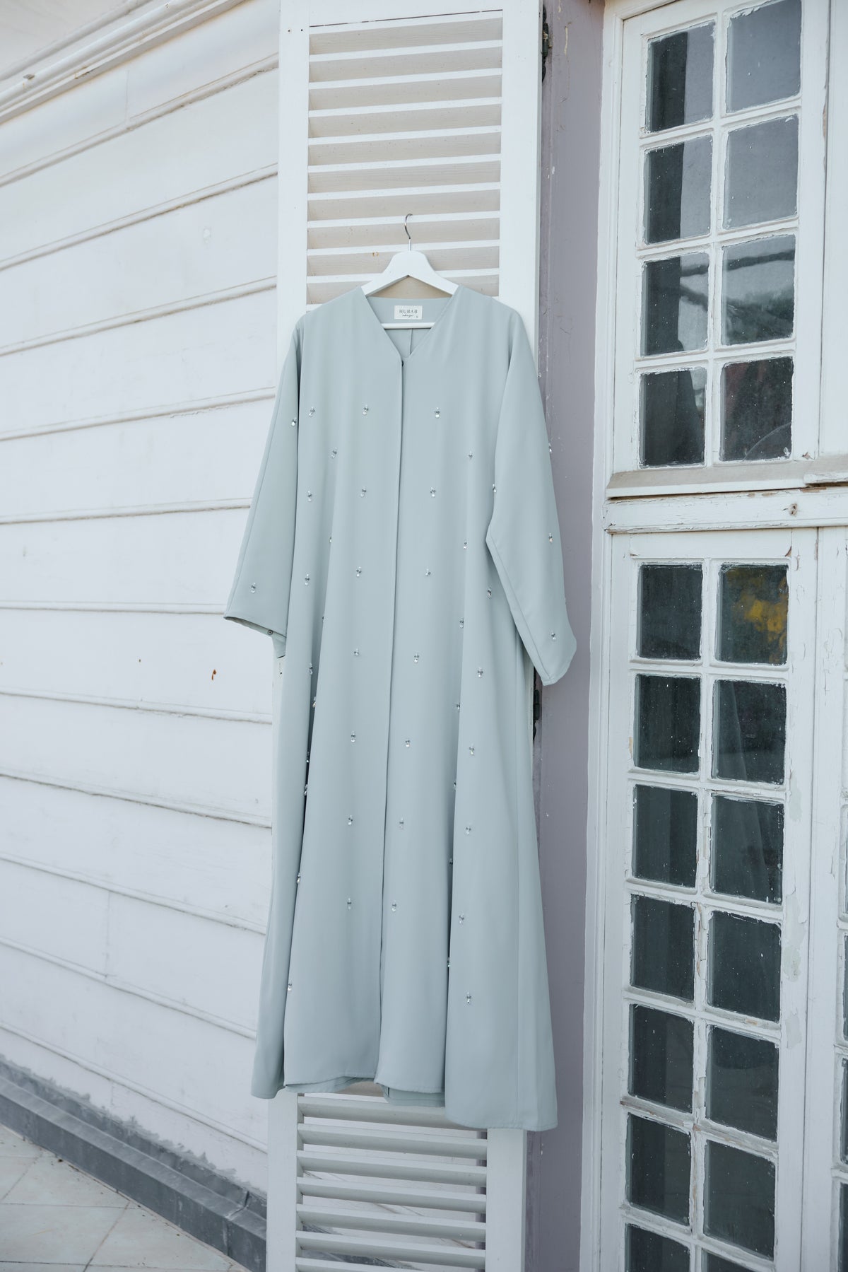 Su Yeşili Nilüfer Abaya & Şal