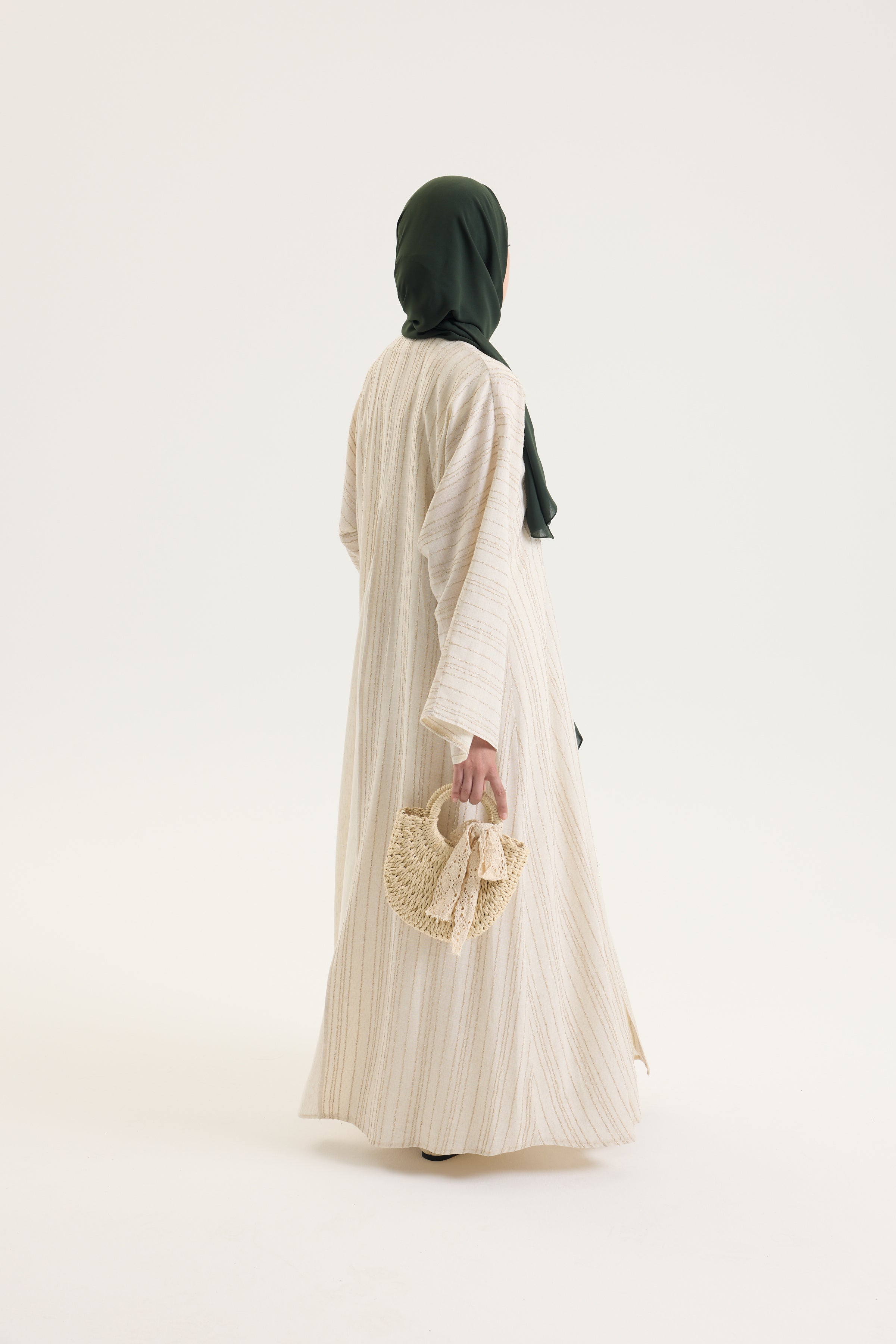 Sahra Koleksiyon | Bej Line Hubab Abaya