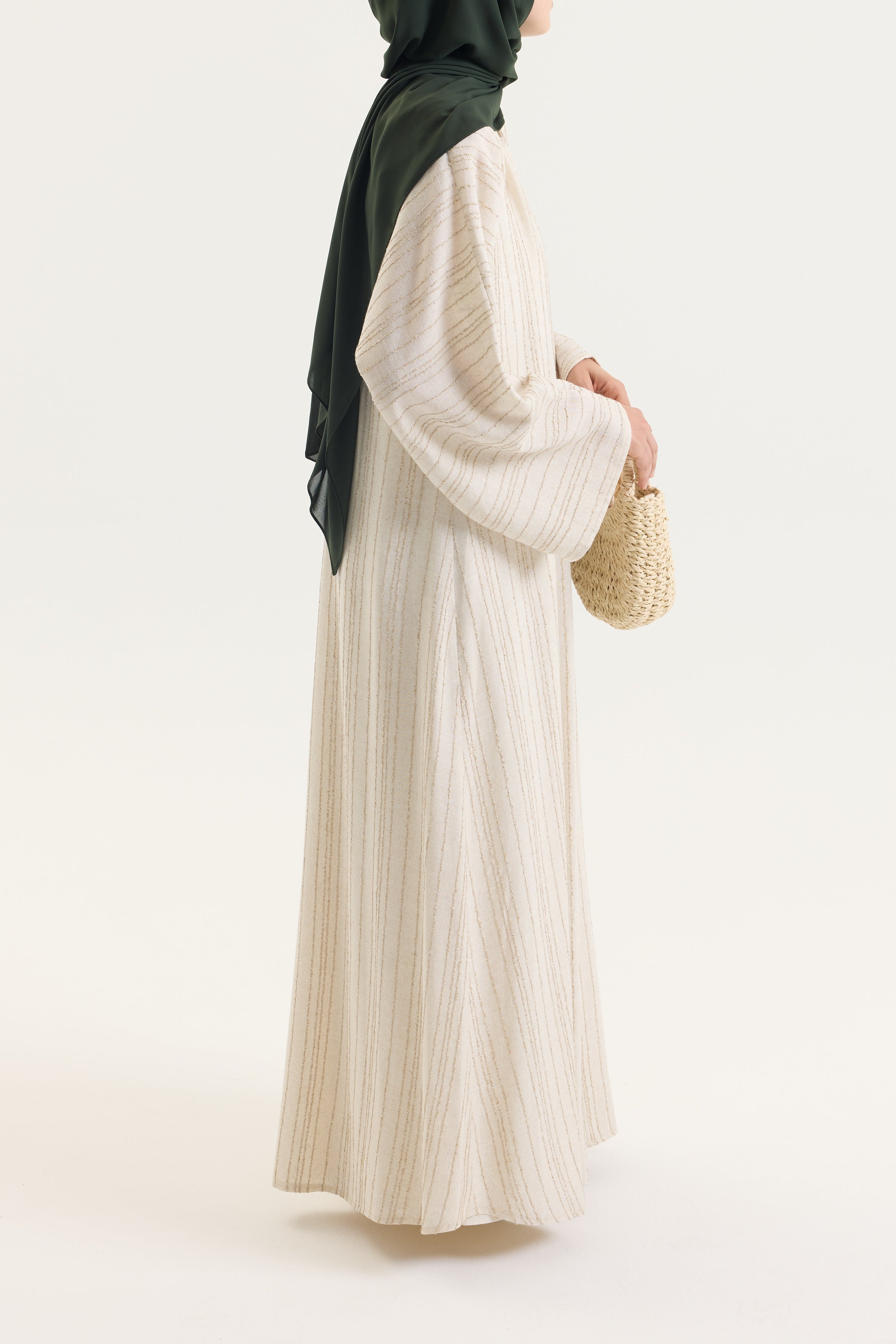 Sahra Koleksiyon | Bej Line Hubab Abaya