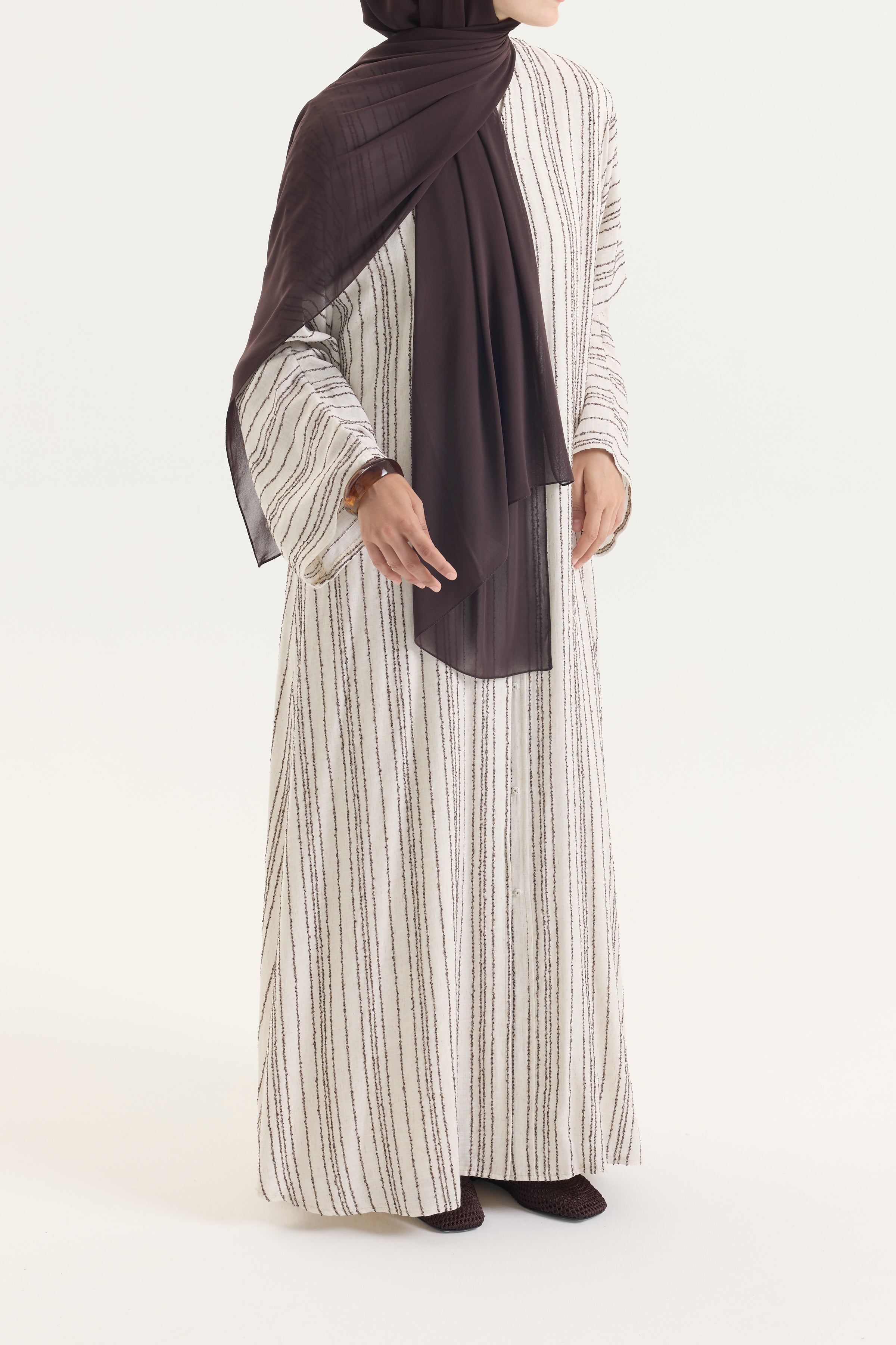Sahra Koleksiyon | Kahve Line Hubab Abaya