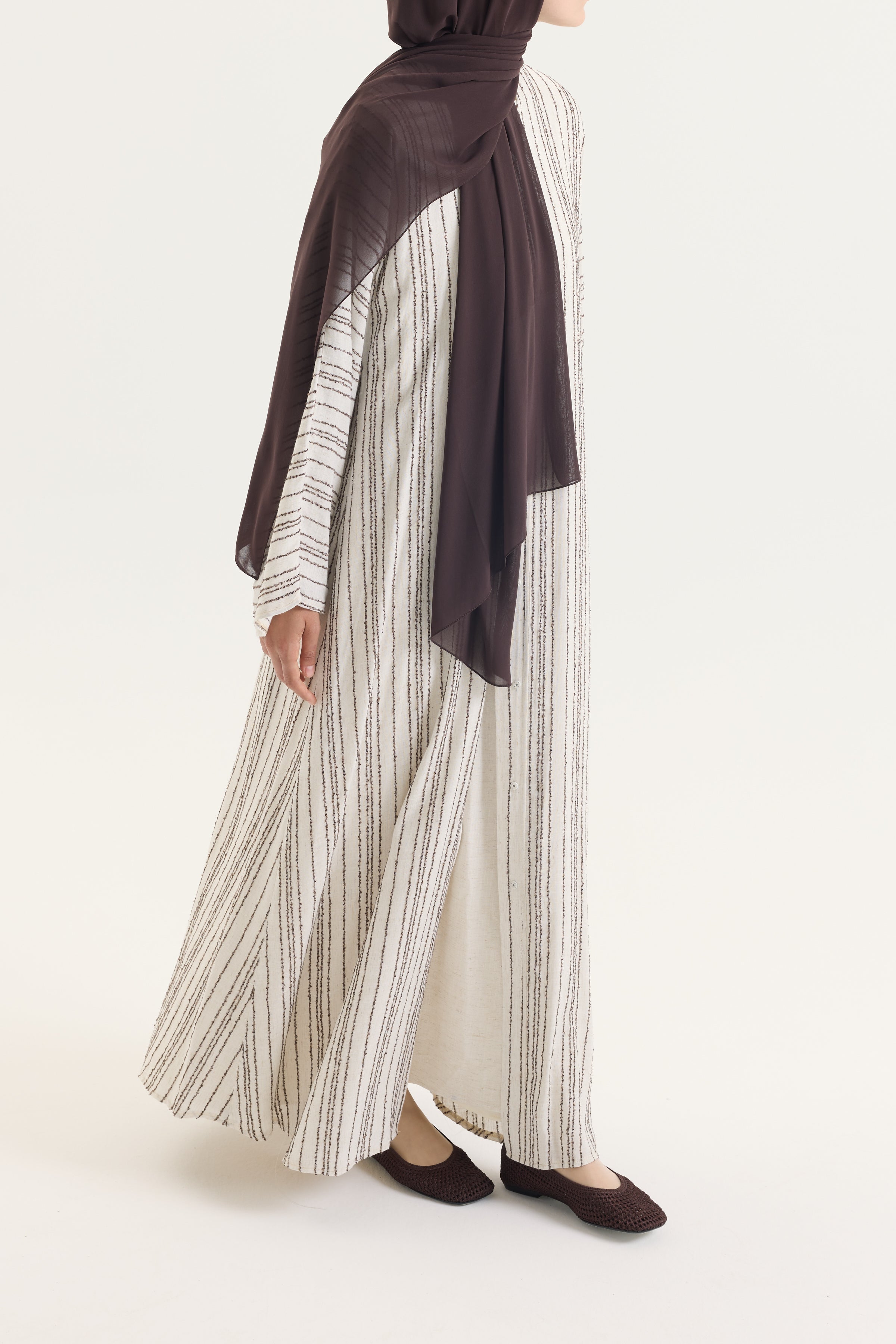 Sahra Koleksiyon | Kahve Line Hubab Abaya
