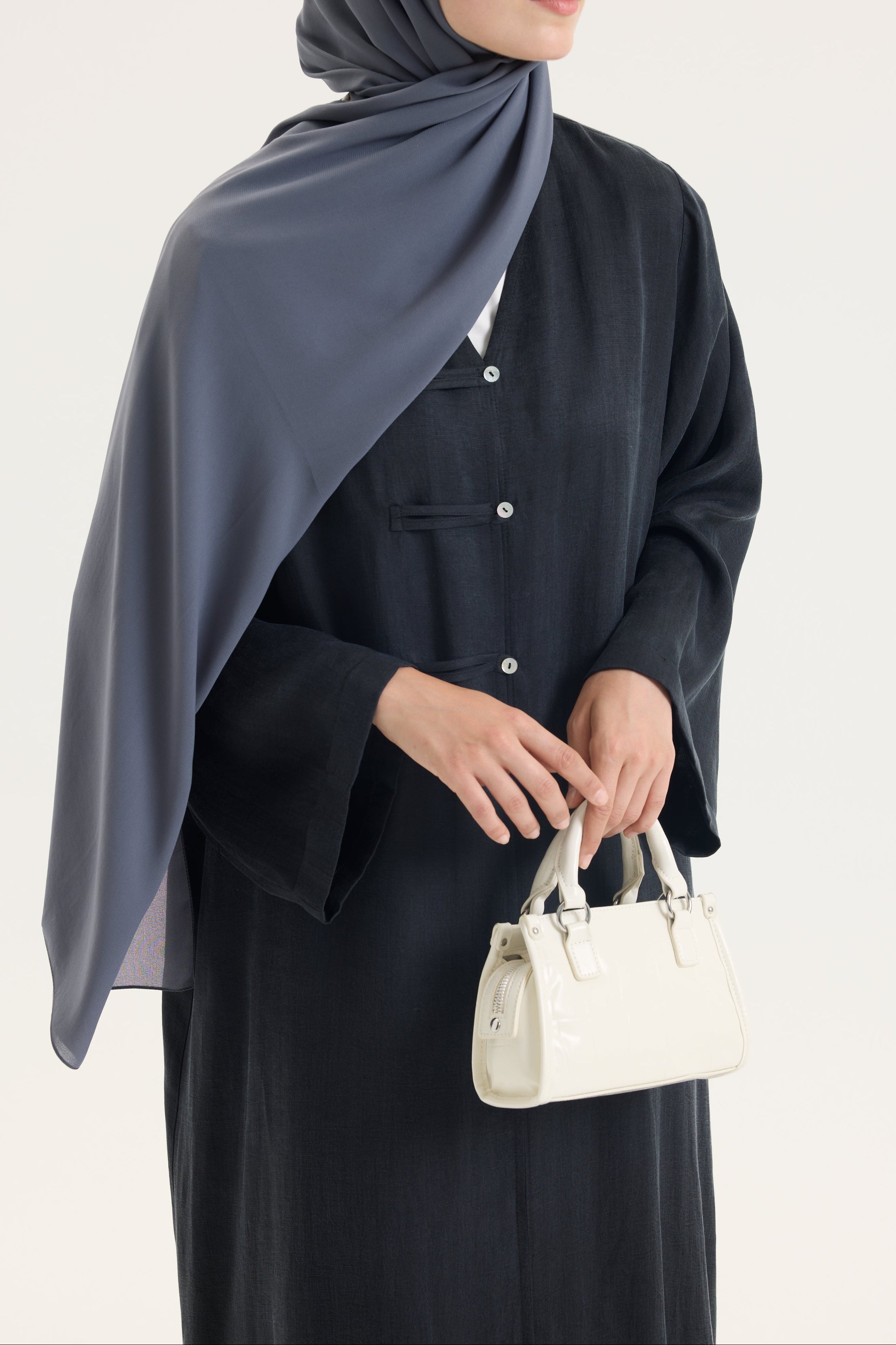 Füme Japon Şifon Şal Hubab Abaya