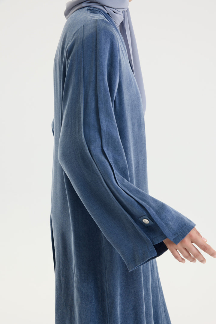 Essential İndigo Abaya Hubab Abaya