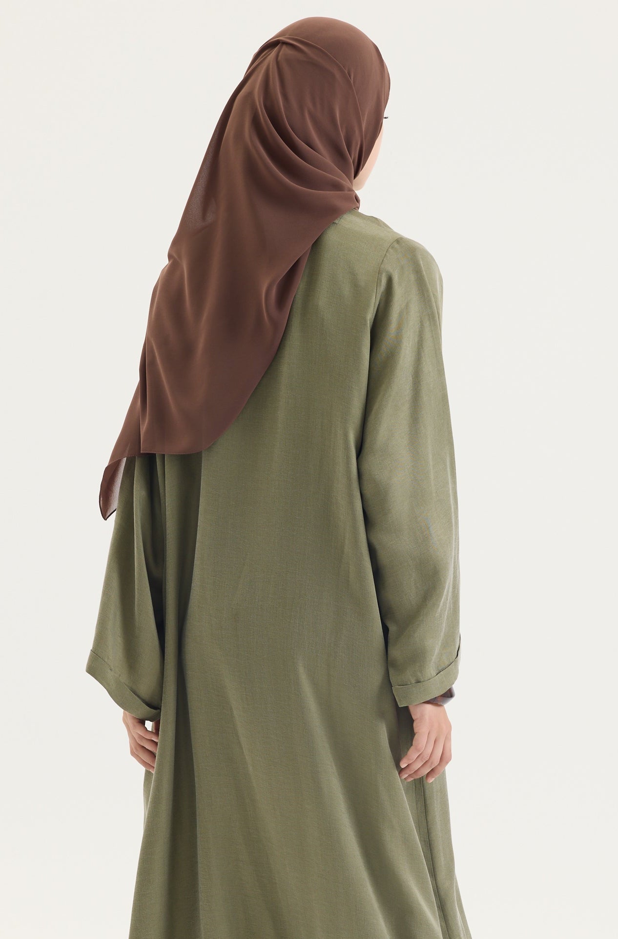 Tarçın Japon Şifon Şal Hubab Abaya