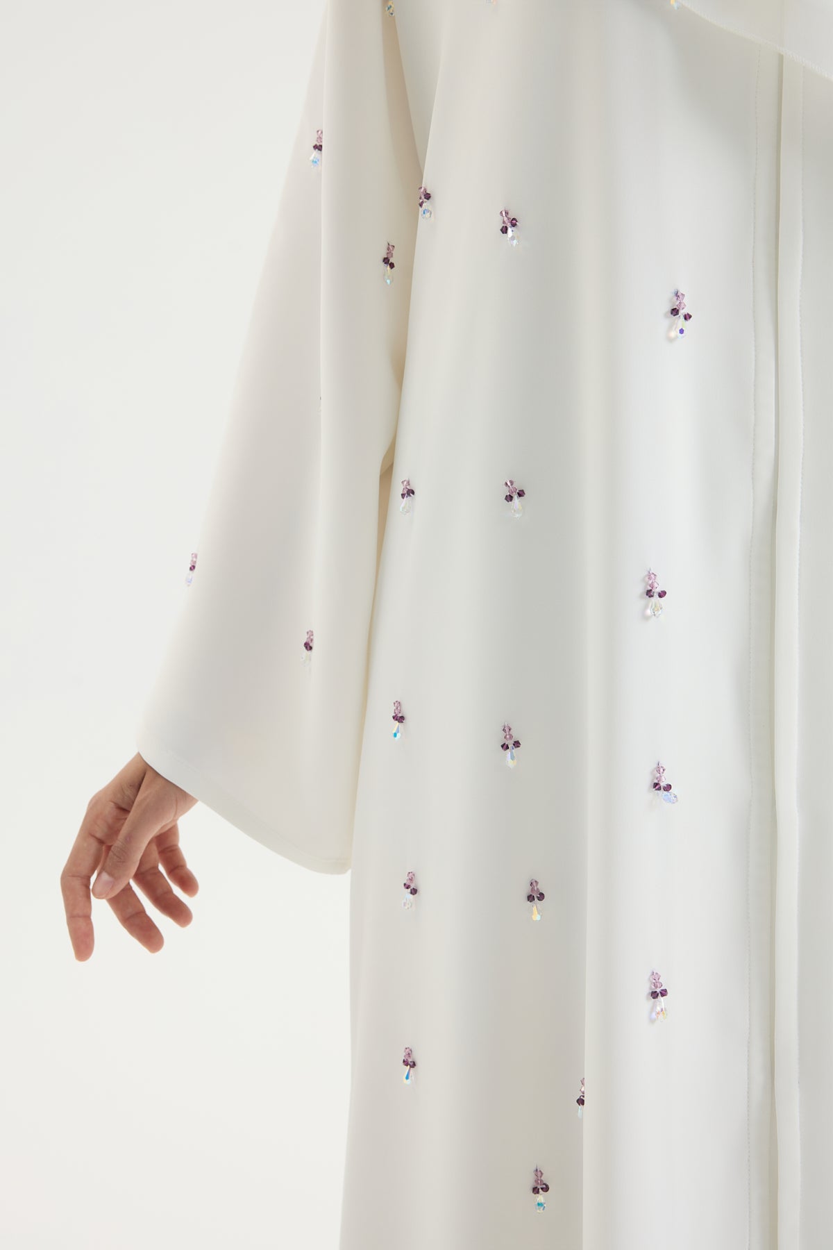 Beyaz Leylak Abaya