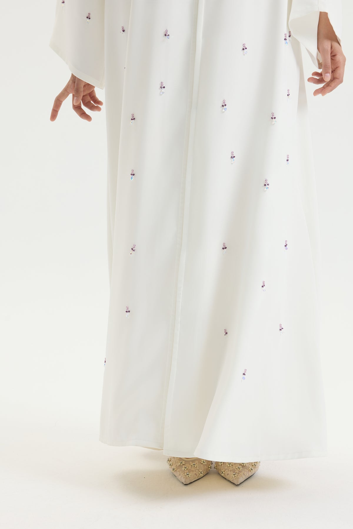 Beyaz Leylak Abaya