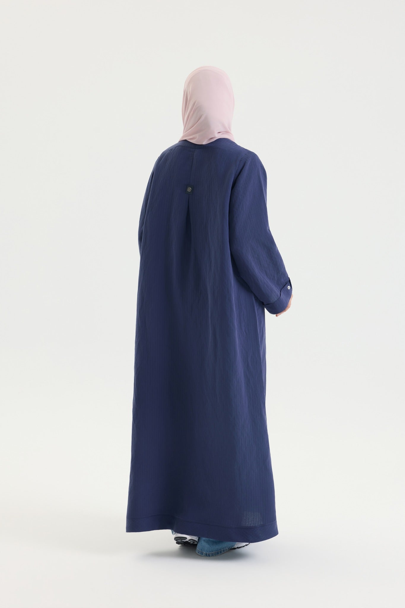 Gömlek Abaya Lacivert Hubab Abaya