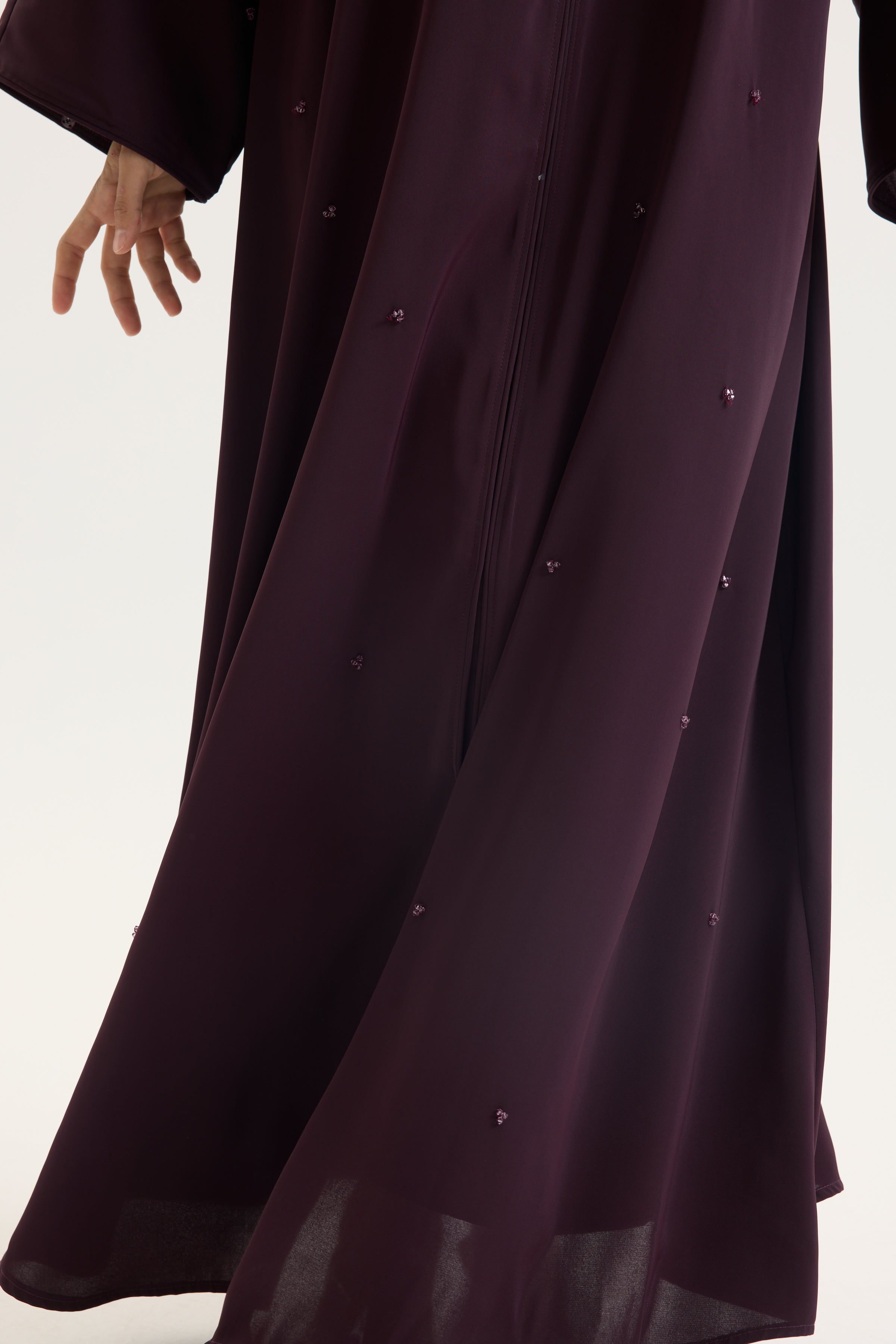 Dila Abaya Berry Luxury Hubab Abaya