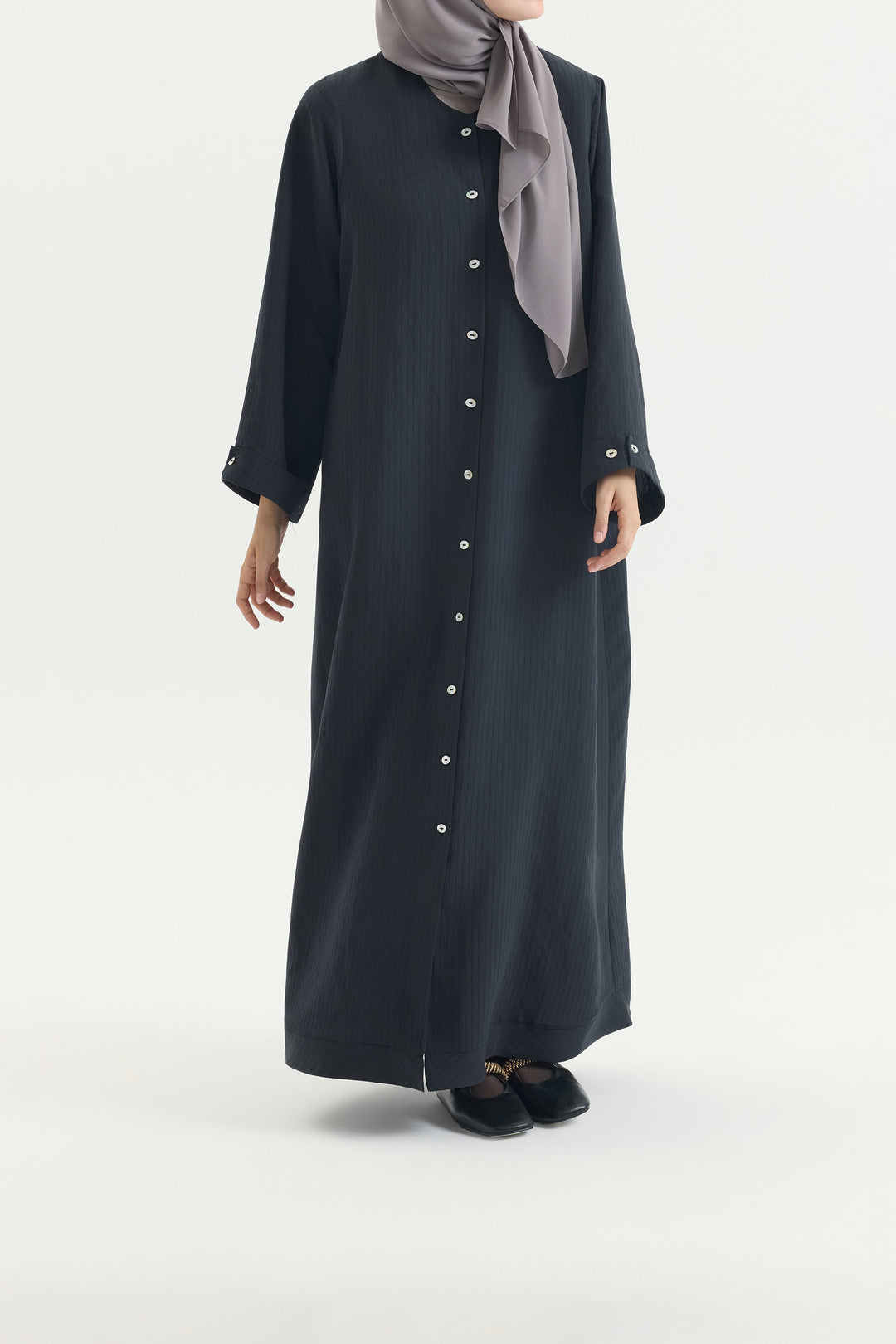 Gömlek Abaya Siyah Hubab Abaya