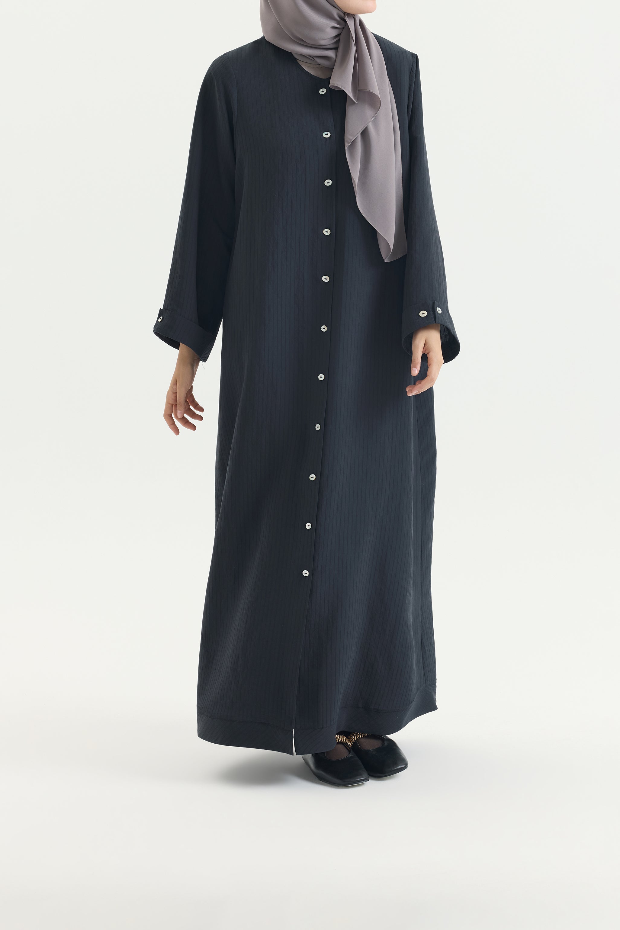 Gömlek Abaya Siyah Hubab Abaya