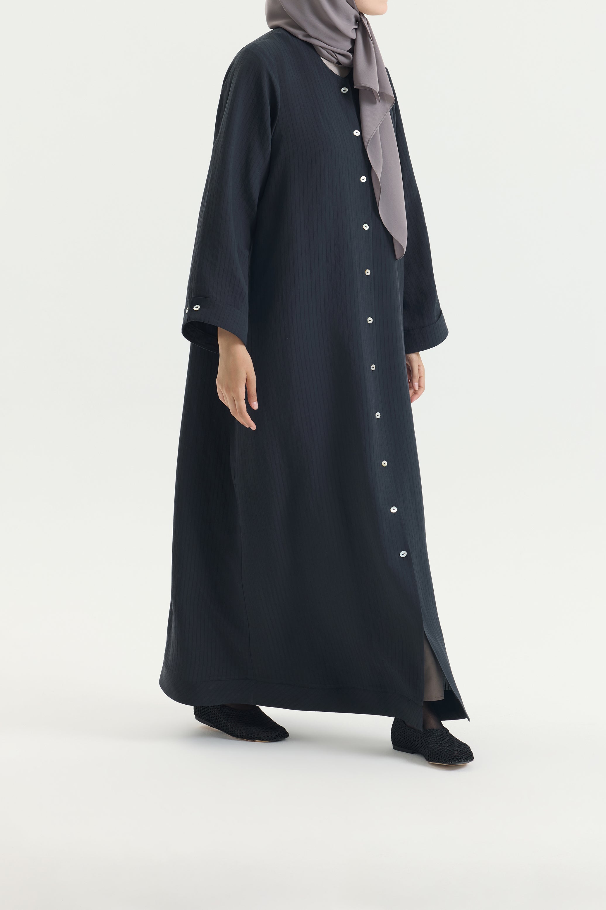 Gömlek Abaya Siyah Hubab Abaya