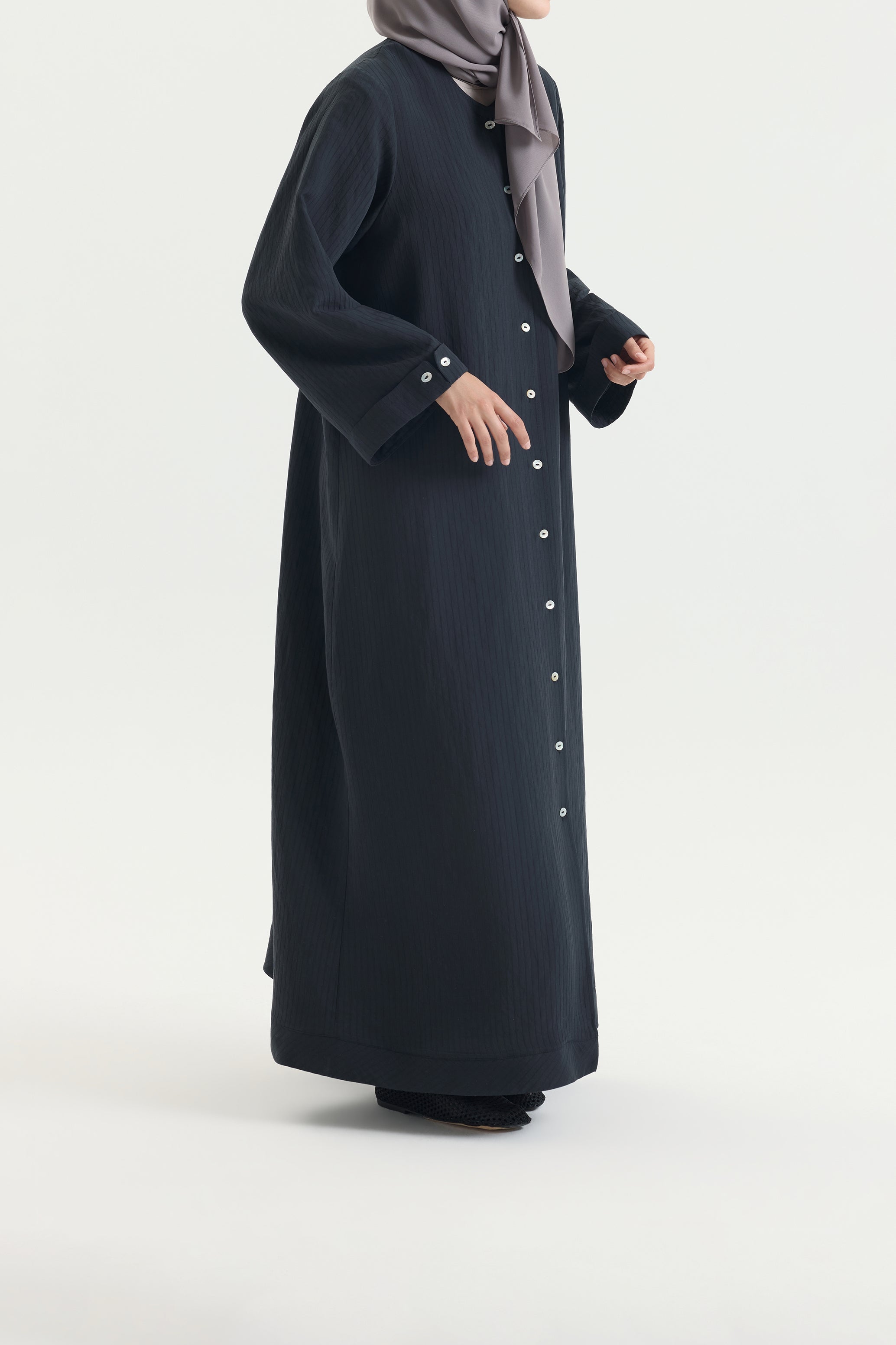 Gömlek Abaya Siyah Hubab Abaya