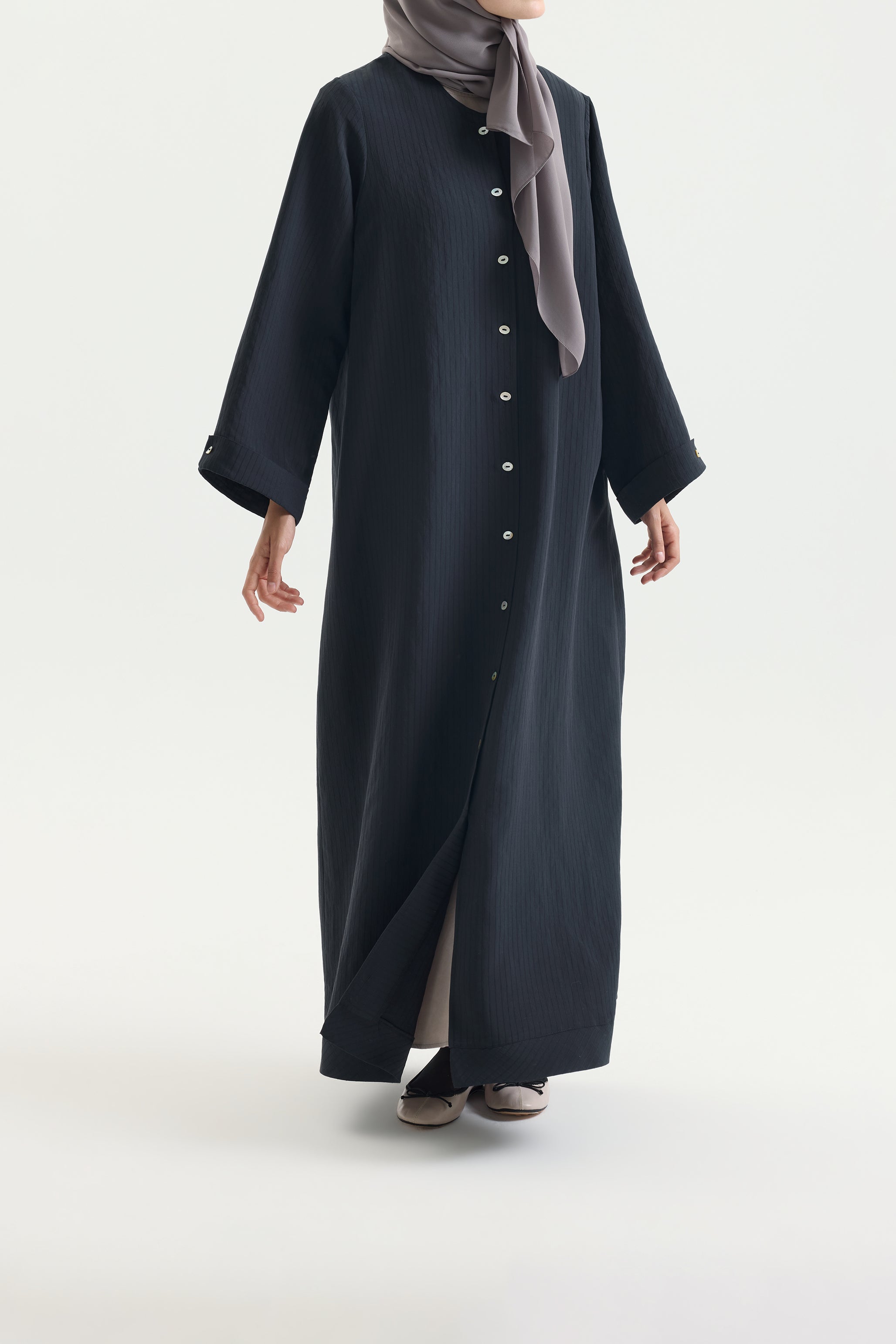 Gömlek Abaya Siyah Hubab Abaya