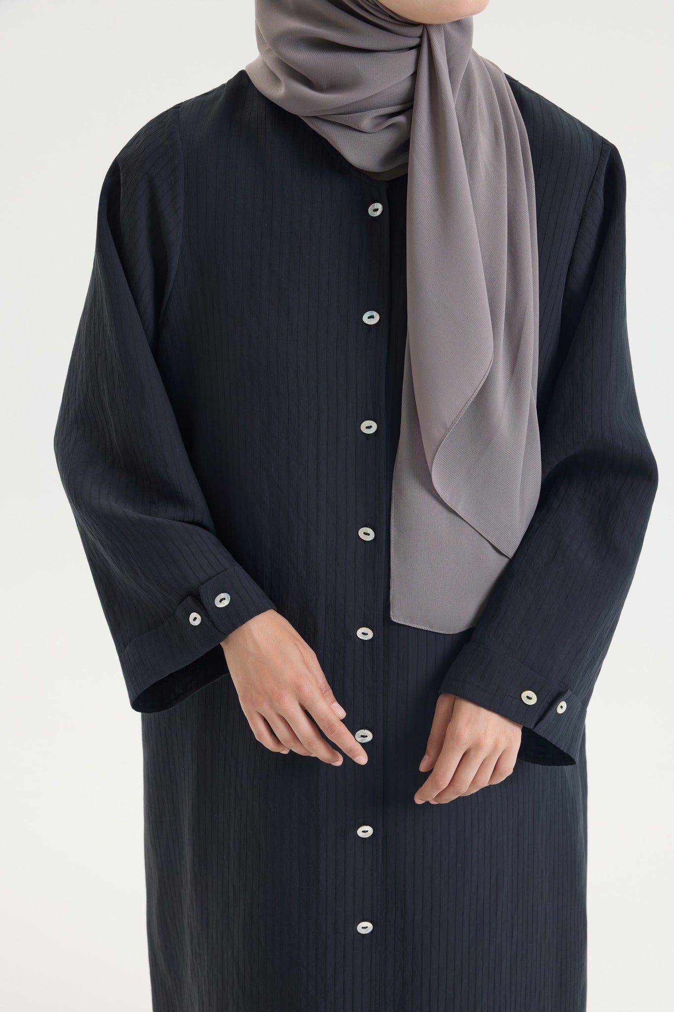Gömlek Abaya Siyah Hubab Abaya
