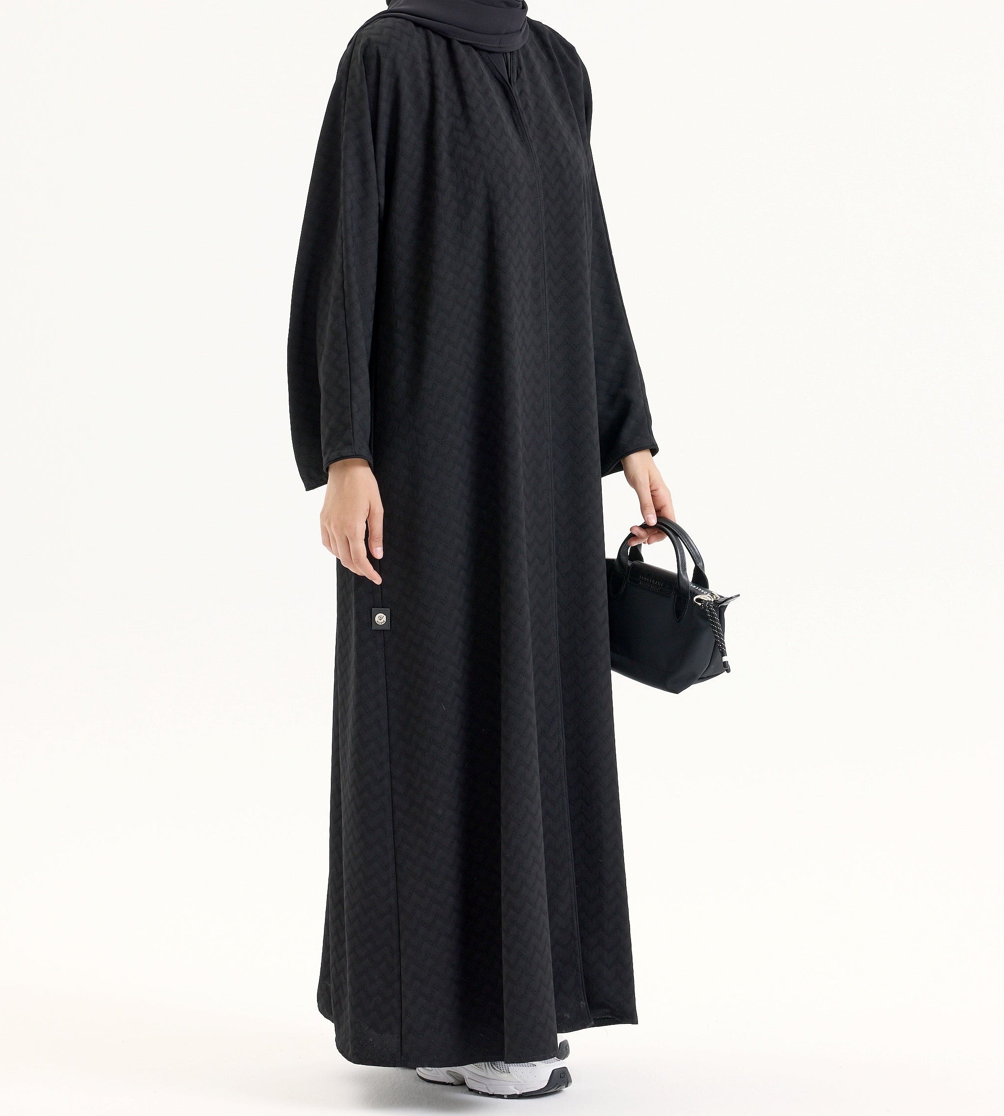 Elit Abaya Zikzak Desen Hubab Abaya
