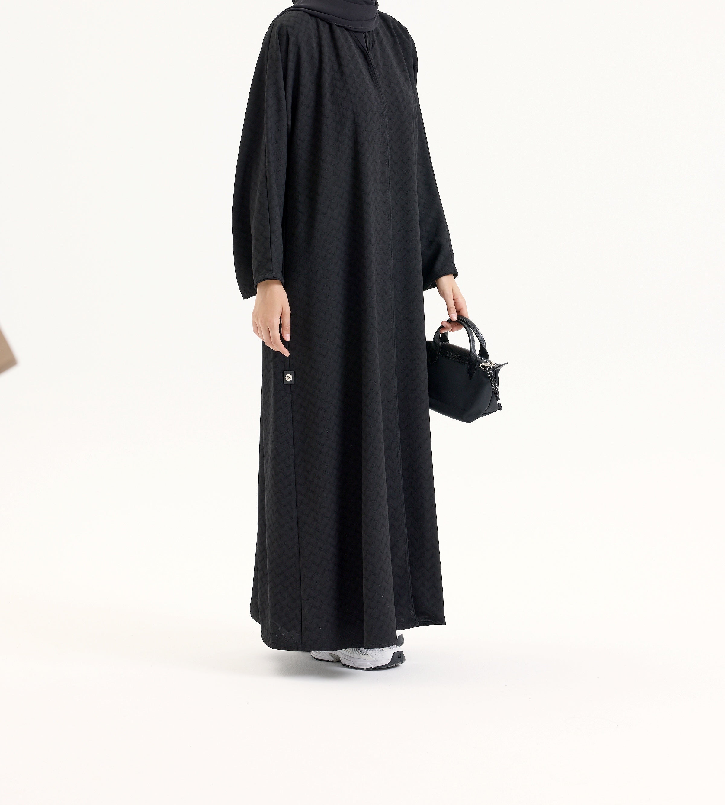 Elit Abaya Zikzak Desen Hubab Abaya